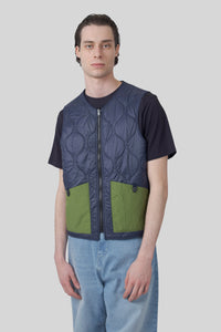 Manifattura Ceccarelli All Seasons Vest Blu/verde Uomo manifattura ceccarelli