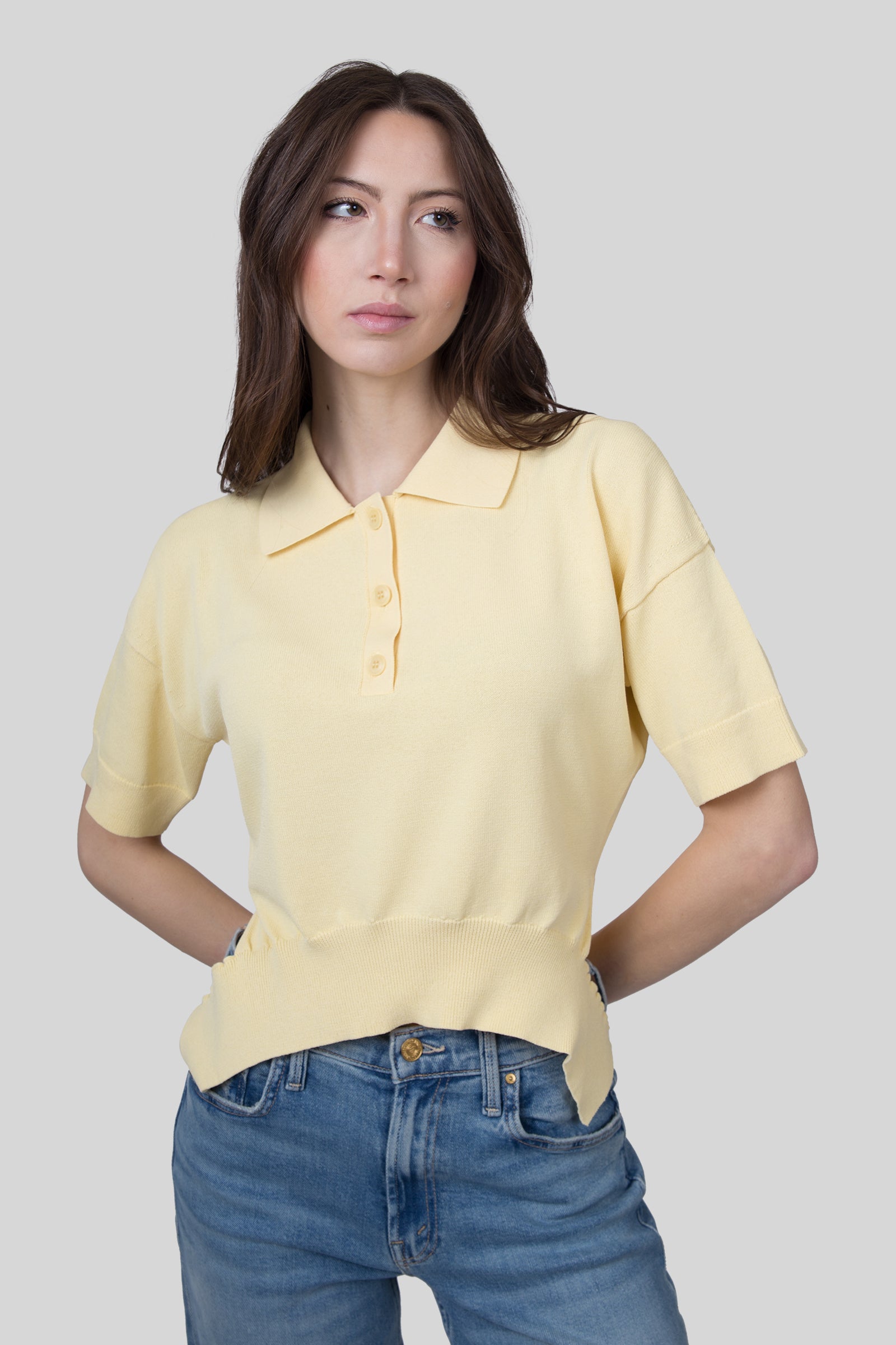 Erika Cavallini Polo Barbara Giallo Donna - 5