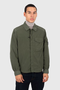 C.p. Company Overshirt Chrome-r Lens Verde Militare Uomo c.p. company