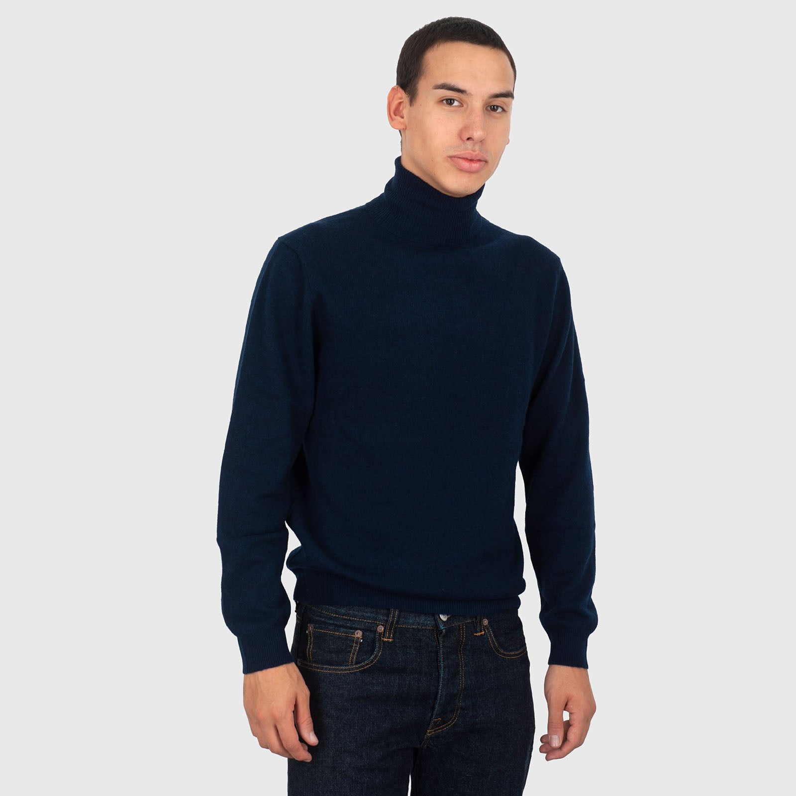 Absolut Cashmere Maglia Dolcevita Staff Blu Navy Uomo - 6