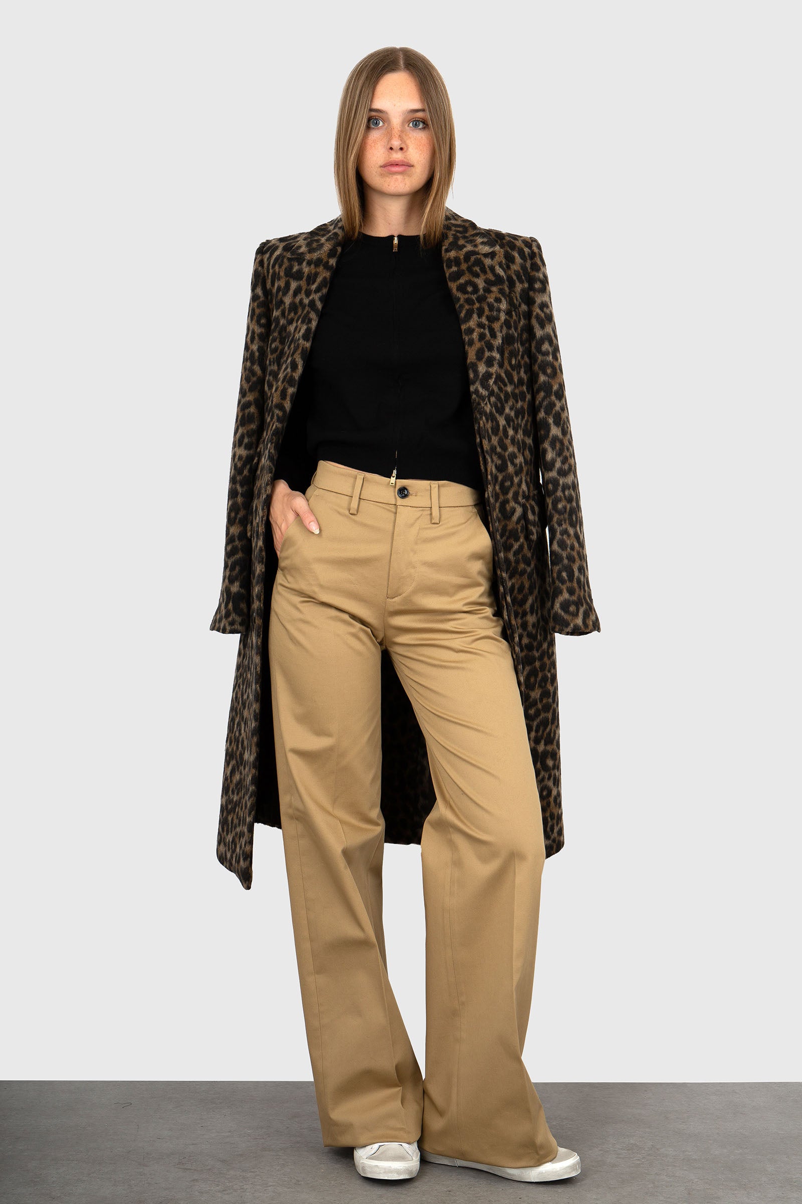 Department Five Pantalone Palazzo Misa Khaki Donna - 2