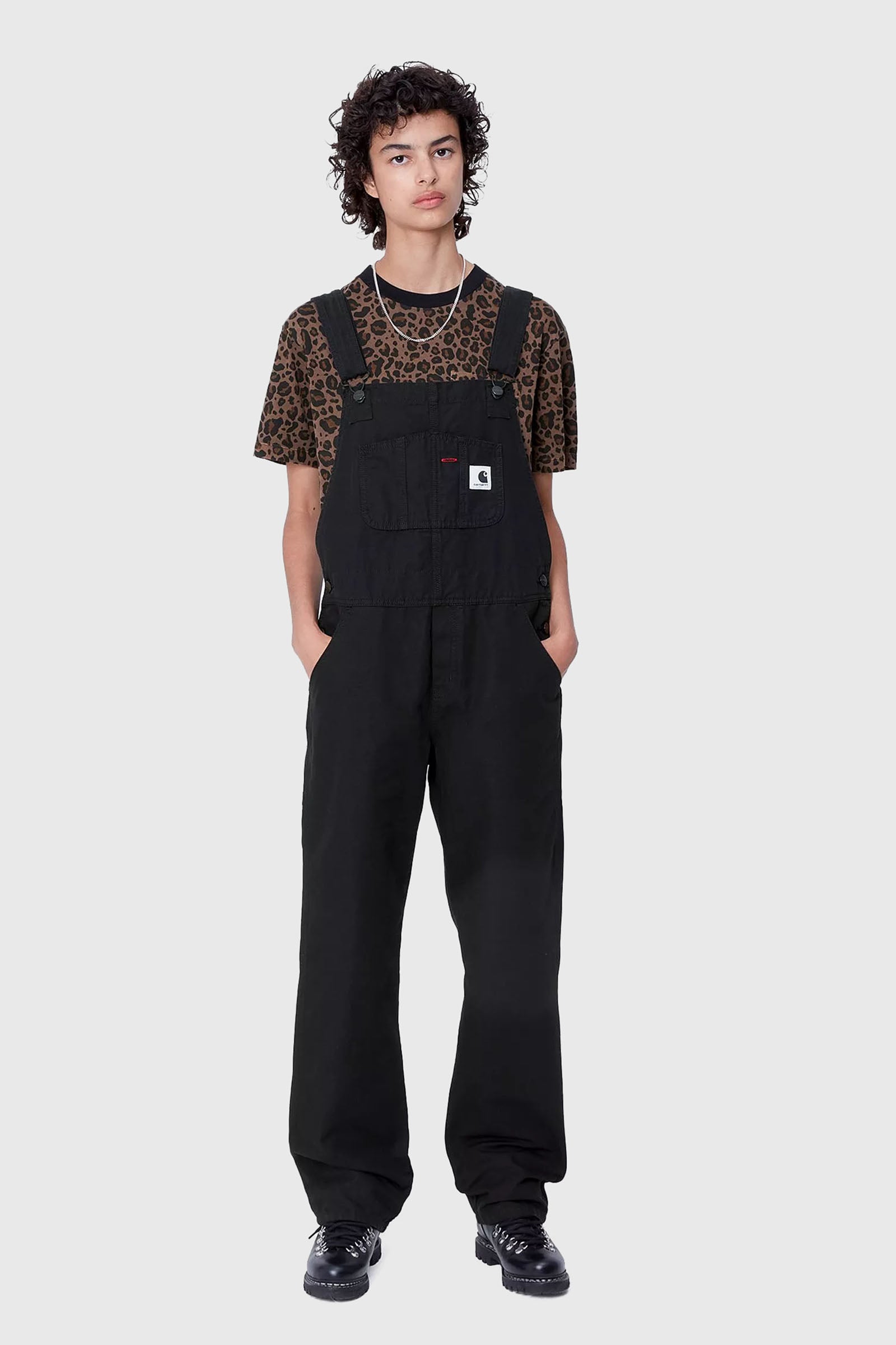 Carhartt Wip W' Bib Overall Straight Nero Donna - 1