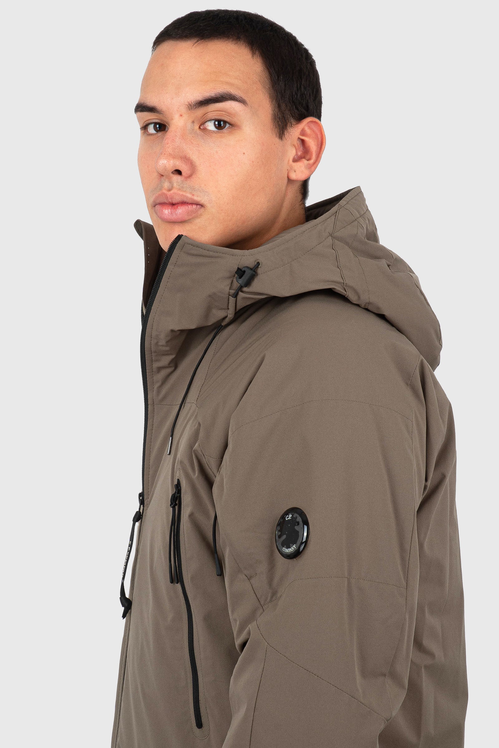 C.p. Company Giubbotto Pro-tek Padded Hooded Beige Uomo - 5