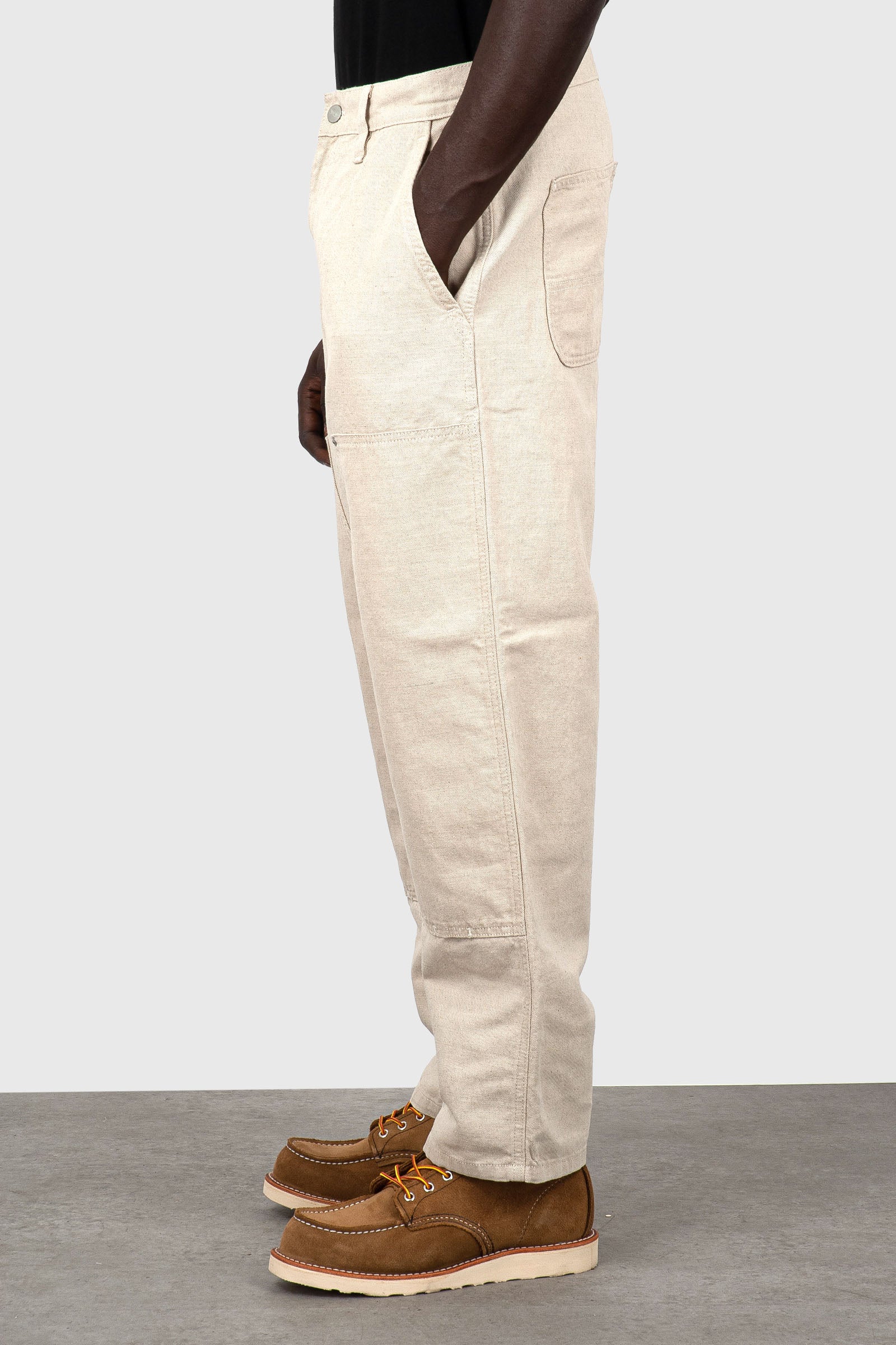 Carhartt Wip Walter Double Knee Pant Beige Uomo - 4