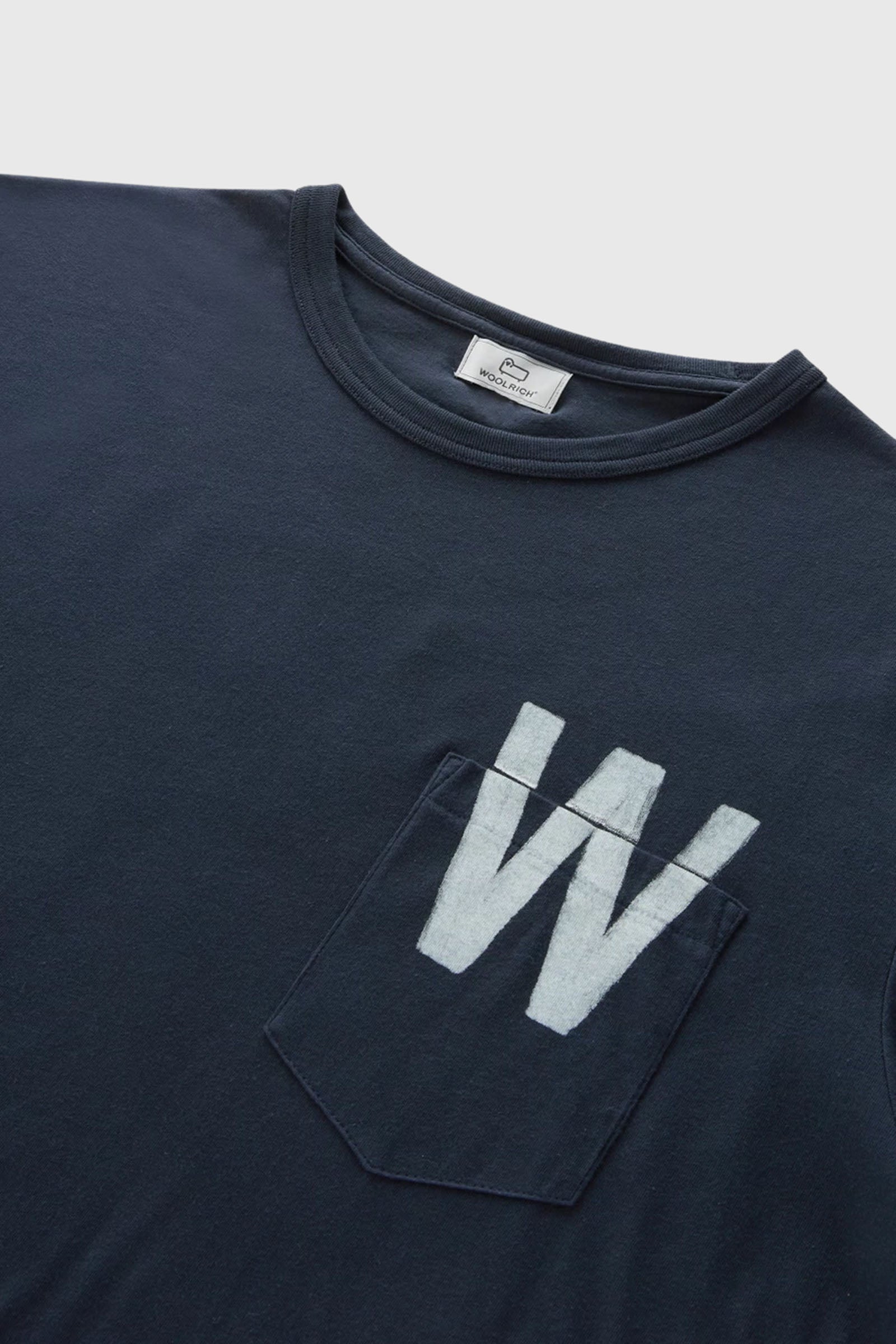 Woolrich T-shirt Flag Blu Uomo - 6