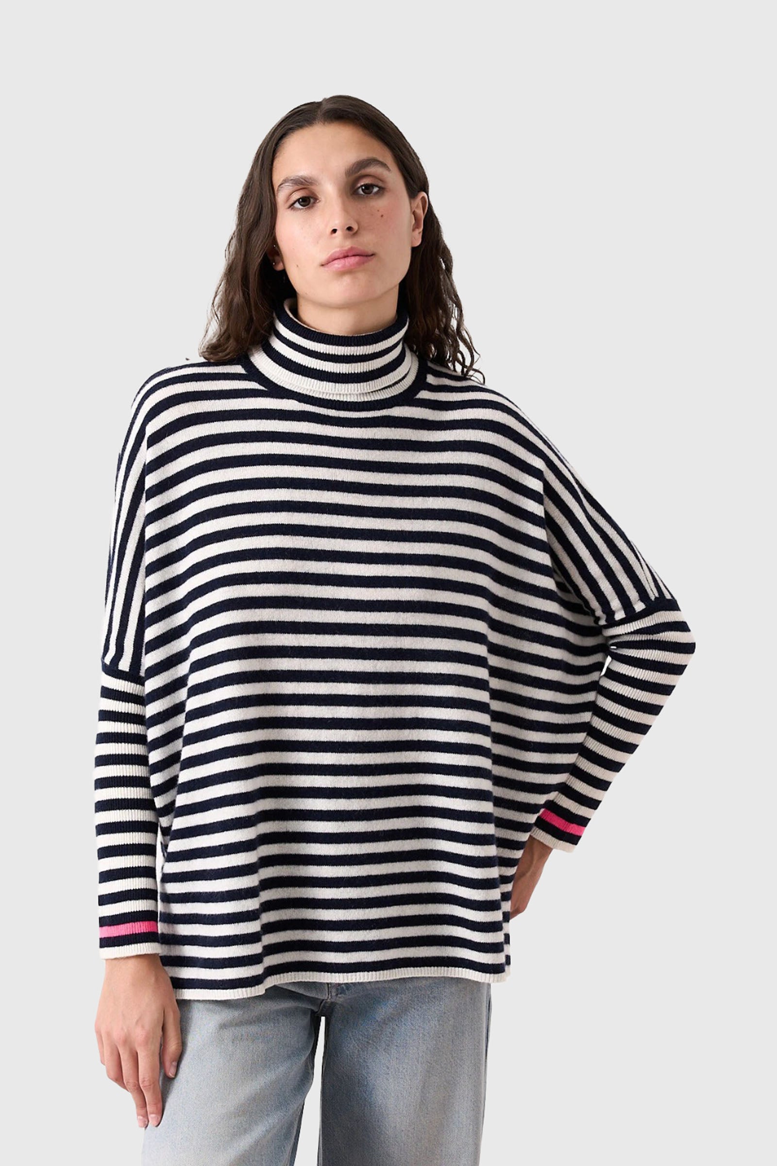 Absolut Cashmere Maglia Joanna Bianco/blu Donna - 3