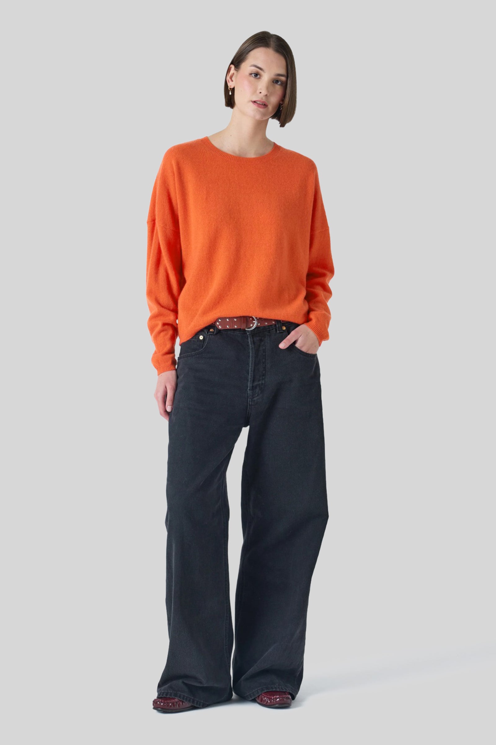 Absolut Cashmere Maglia Kaira Arancio Donna - 2