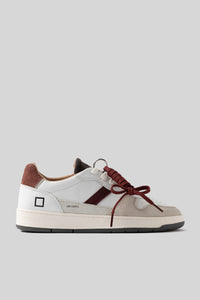 D.a.t.e. Sneaker Court Vintage 2.0 Bianco/bordeaux Uomo d.a.t.e.