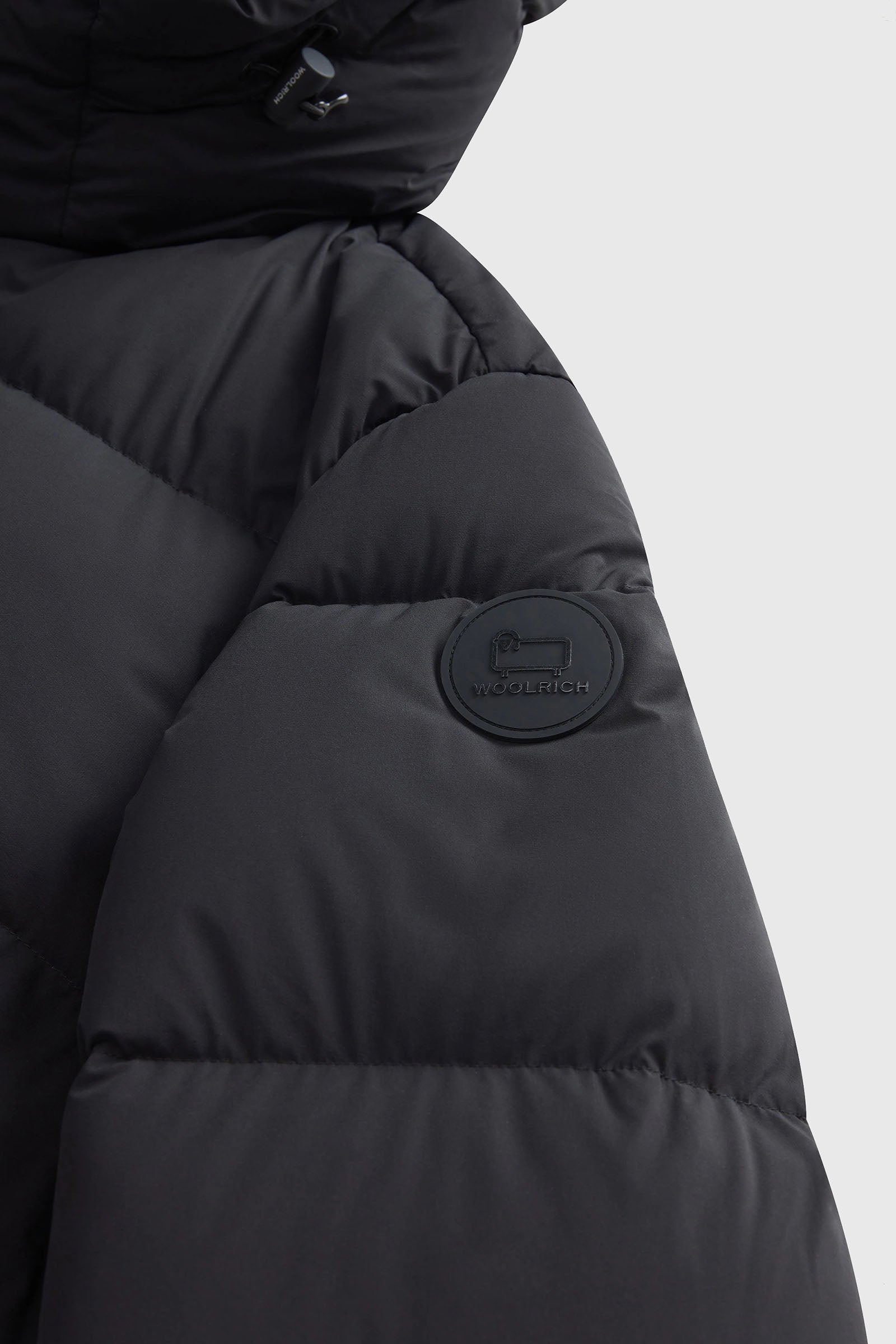 Woolrich Piumino Sierra Supreme In Nylon Elasticizzato Nero Uomo - 7