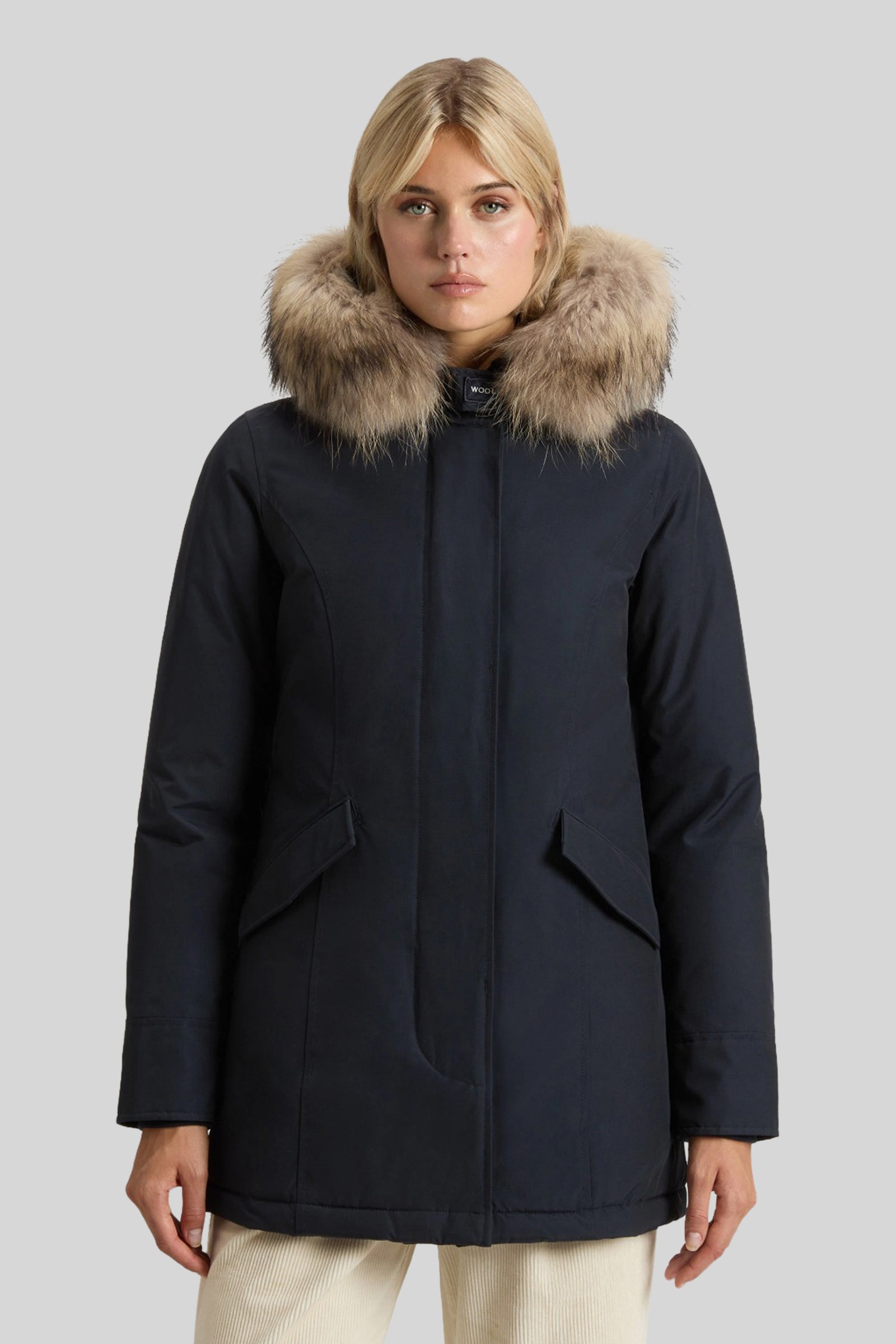 Arctic Parka In Ramar Cloth With Removable Fur - 1