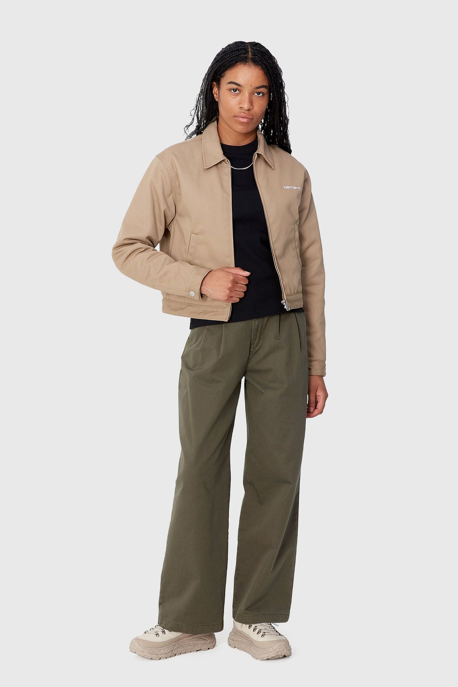 Carhartt Wip W' Leola Pant Verde Militare Donna - 2