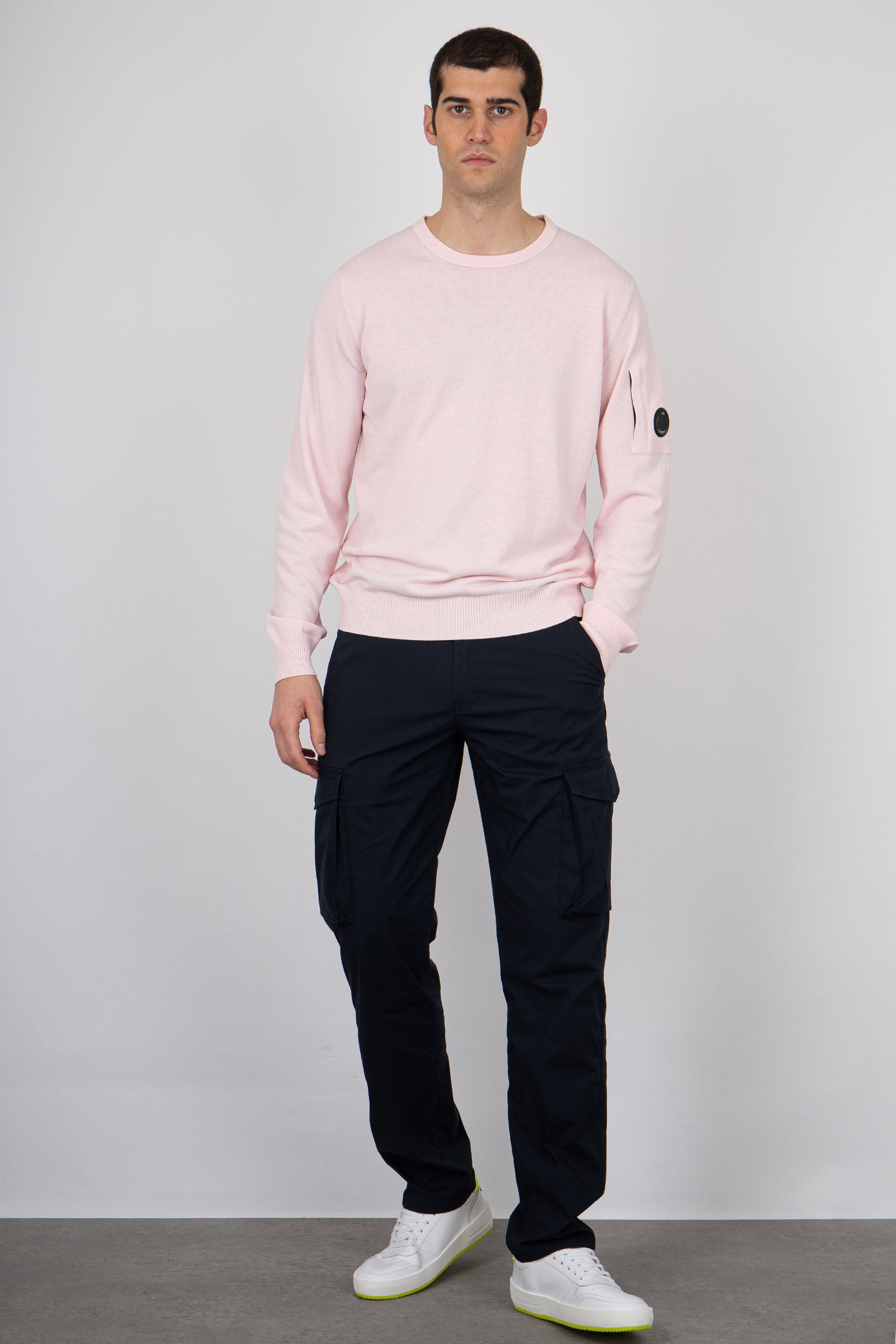 C.P. Company Cotton Crepe Pink Sweater - 6