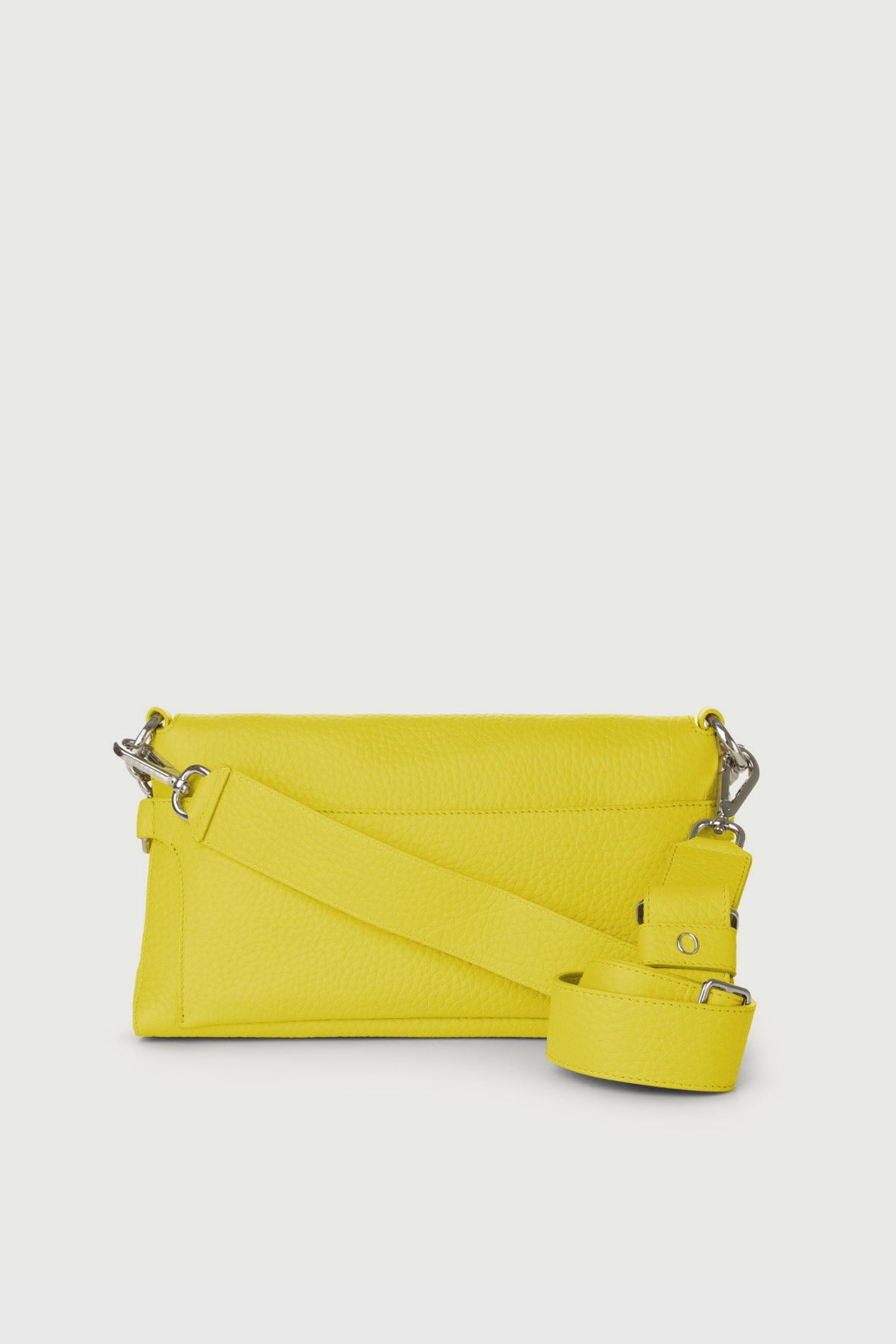 Orciani Shoulder Bag Missy Longuette Soft in Yellow Leather - 3