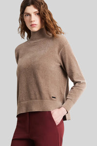 Velvet Vent Turtleneck Wom Knit rrd