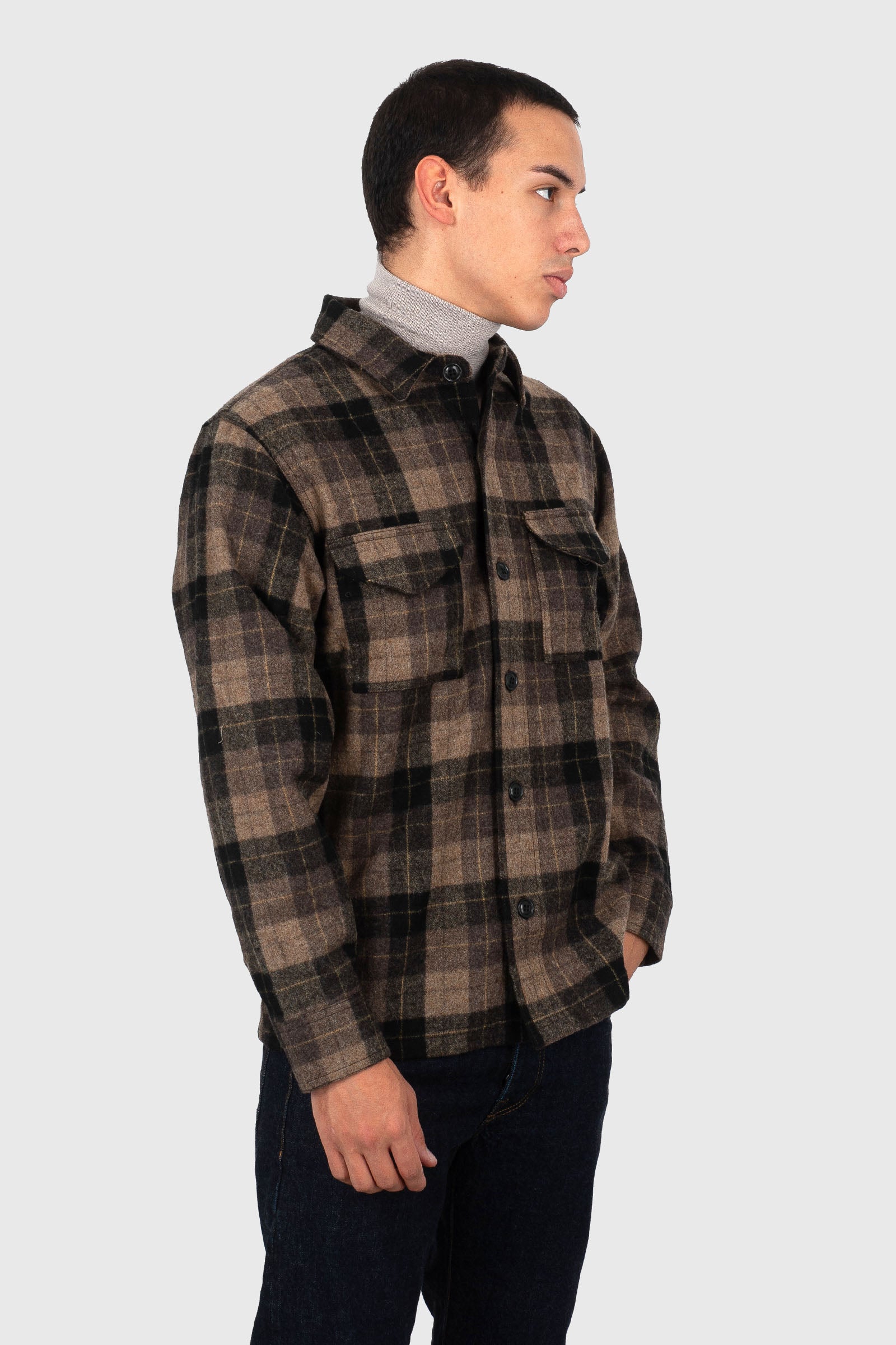 Filson Wool Jac-shirt Beige/nero Uomo - 1