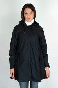 Rains A-line W Jacket Nero Donna rains