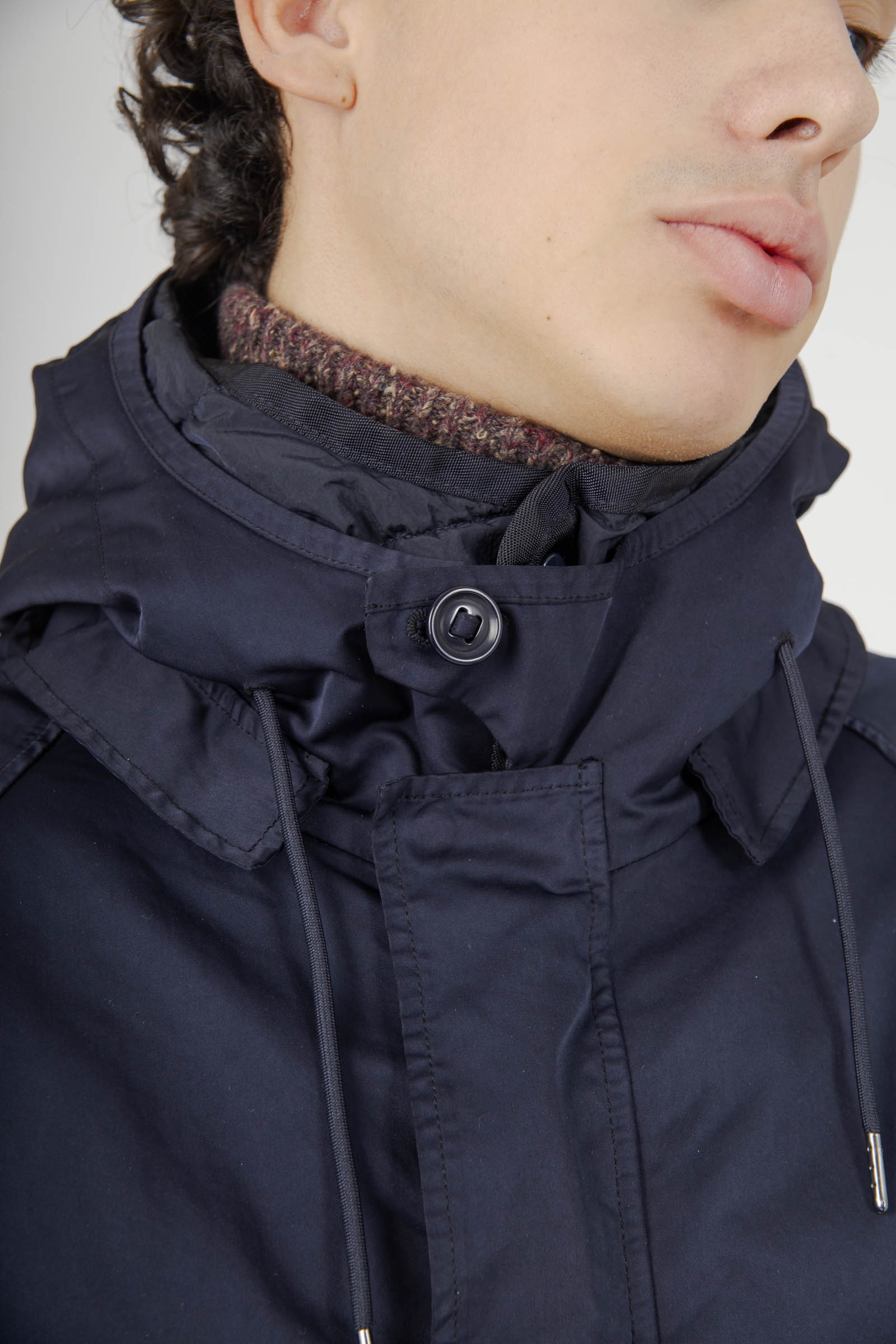 C.p. Company Giubbotto Micro Kei Hooded Lens Blu Scuro Uomo - 4