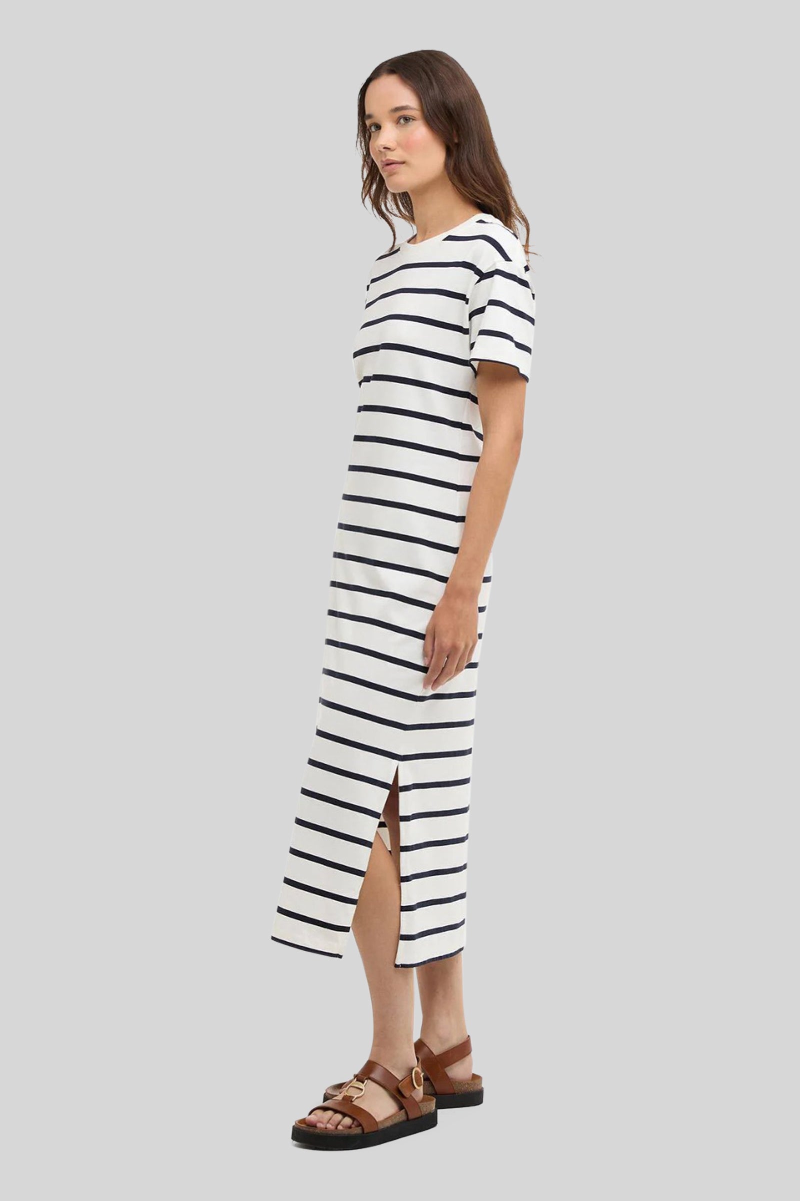 Selena Striped Midi Dress - 3