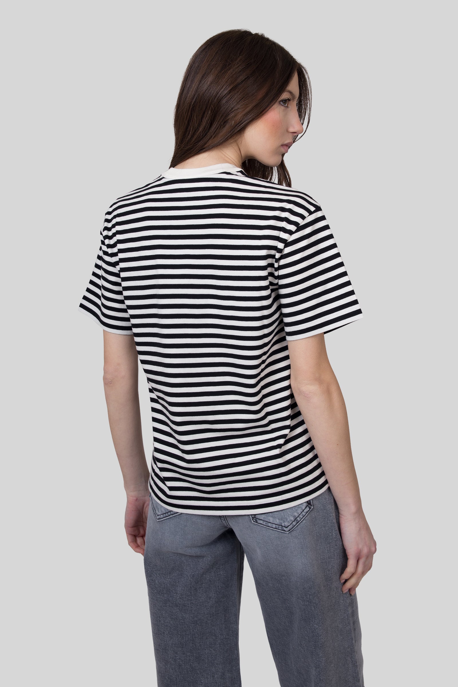 Carhartt Wip T-shirt W' S/s Ezra Nero/bianco Donna - 5