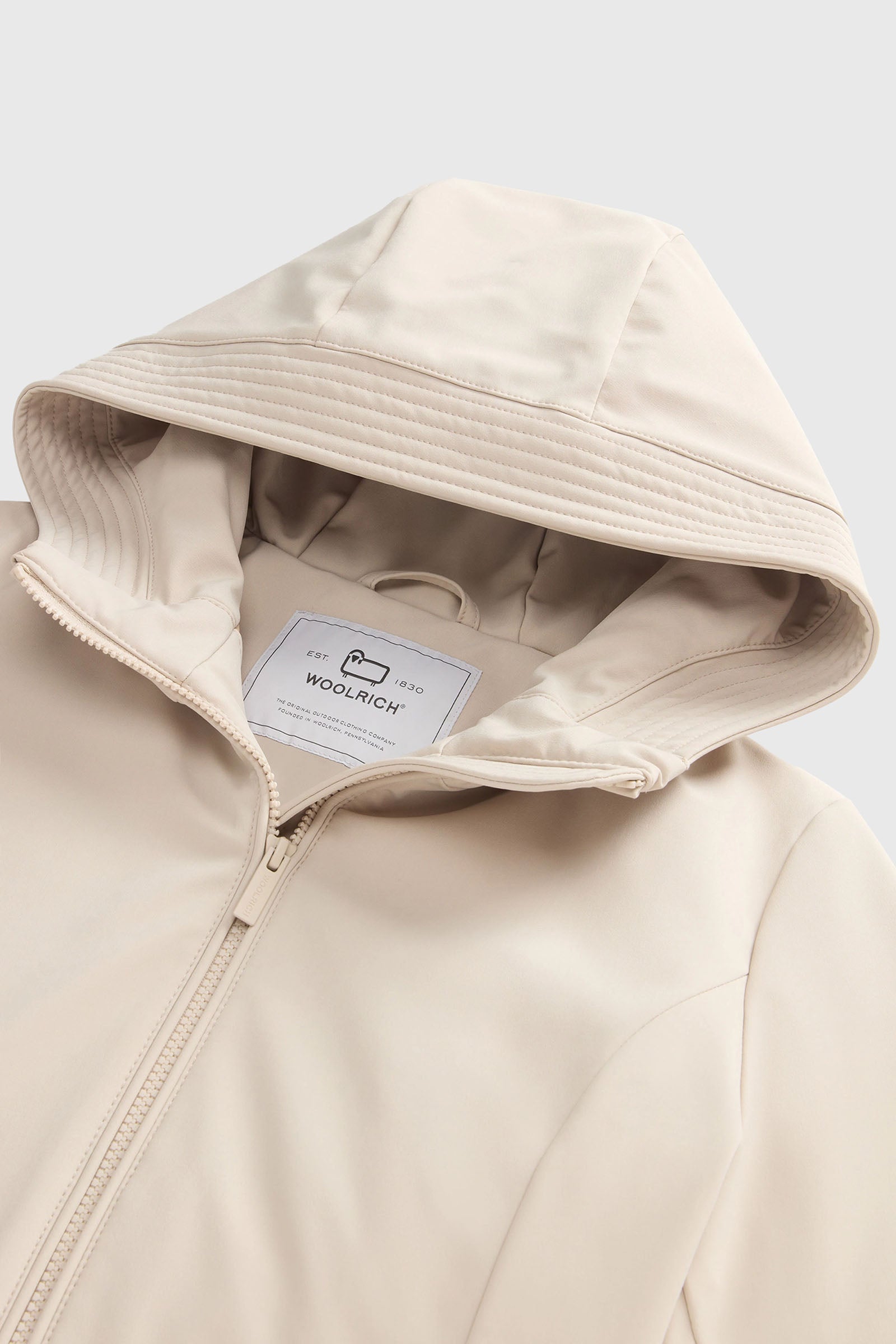 Woolrich Firth Parka In Tech Softshell Ghiaccio Donna - 6