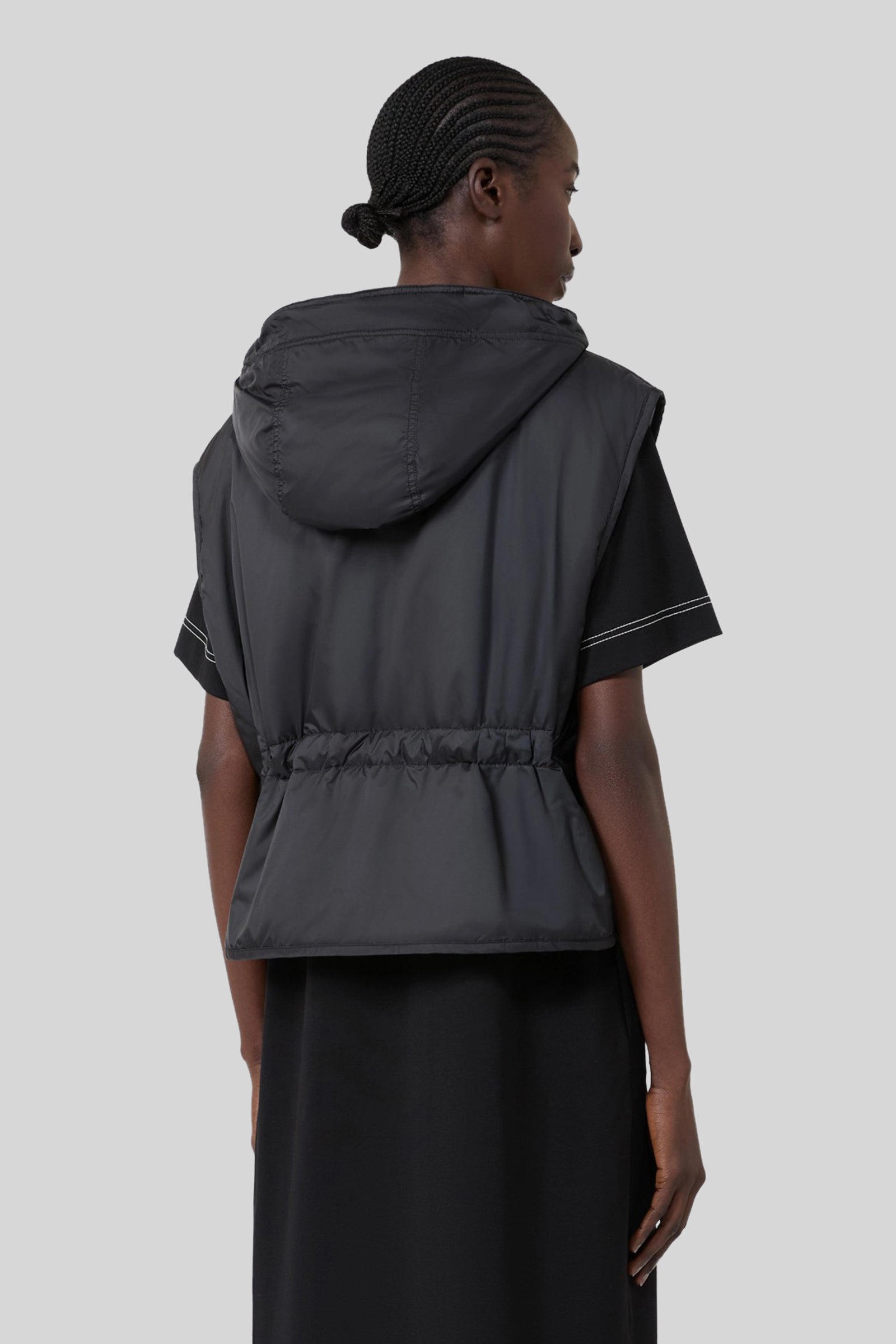 Accenni Reversible Padded Vest In Rainproof Canvas - 4