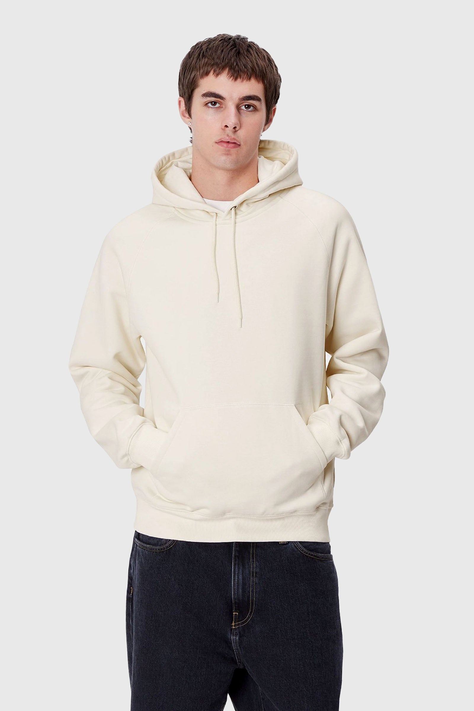 Carhartt Wip Hooded Chase Sweatshirt Bianco Off Uomo - 1