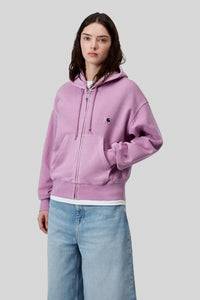 Carhartt Wip Felpa W' Hooded Nelson Rosa Donna carhartt wip