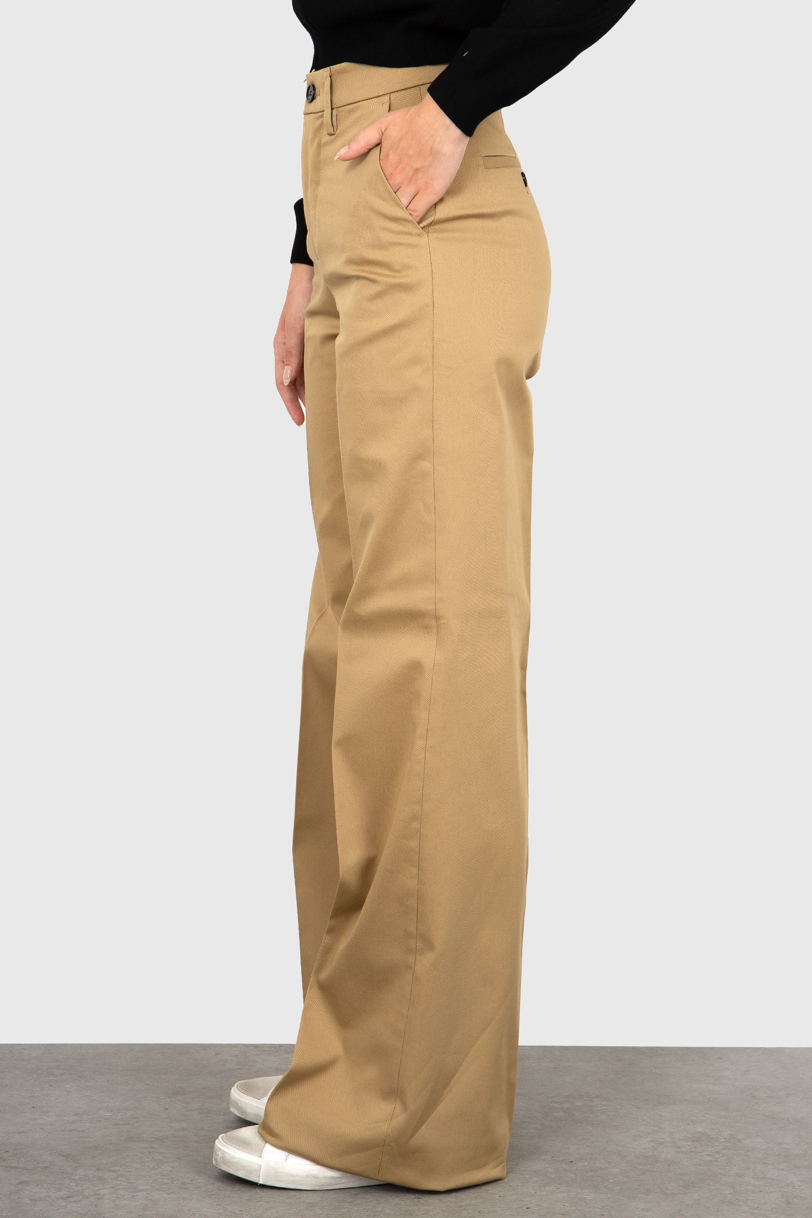 Department Five Pantalone Palazzo Misa Khaki Donna - 4