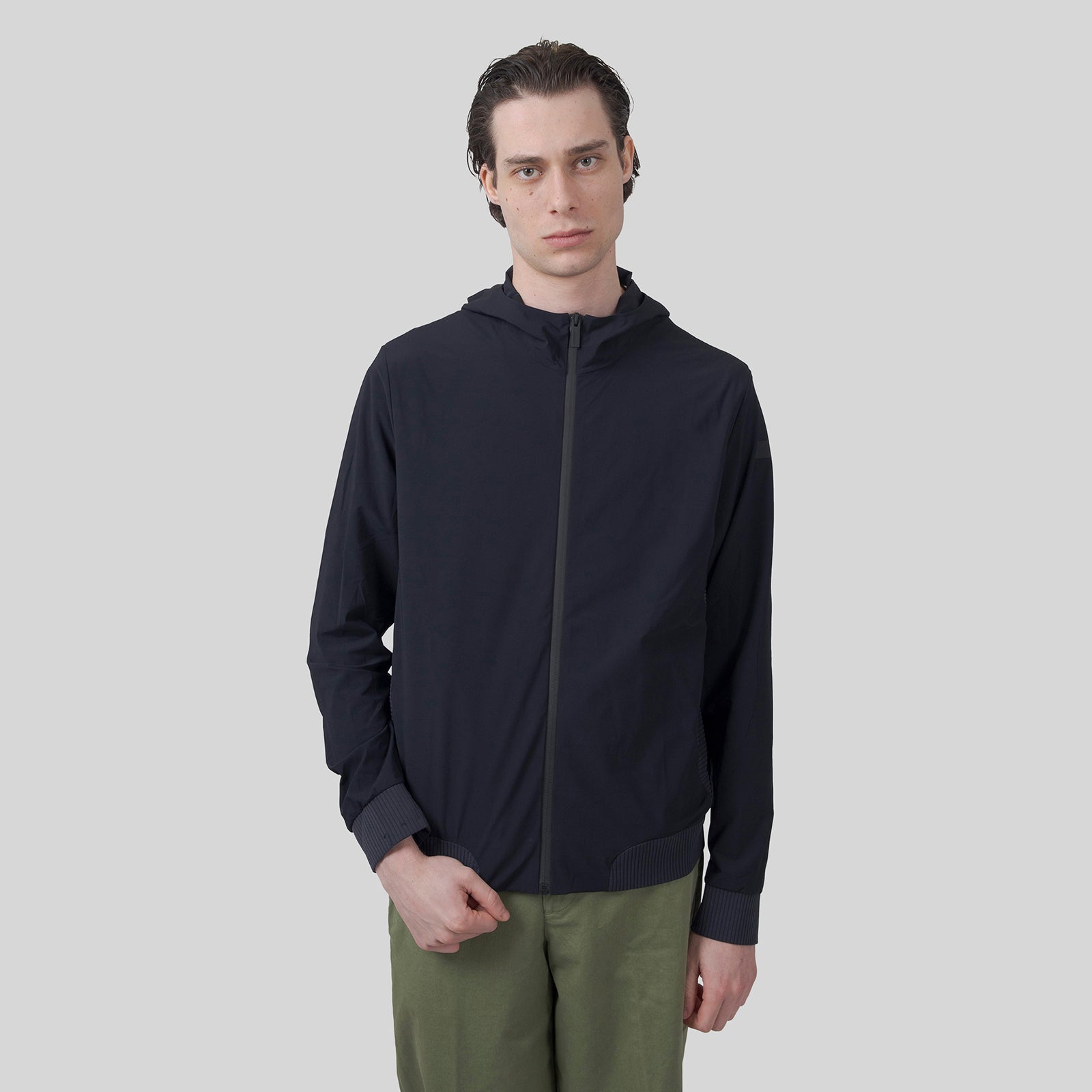 Rrd Felpa Surflex Soft Touch Hood Zip Blu Uomo - 9