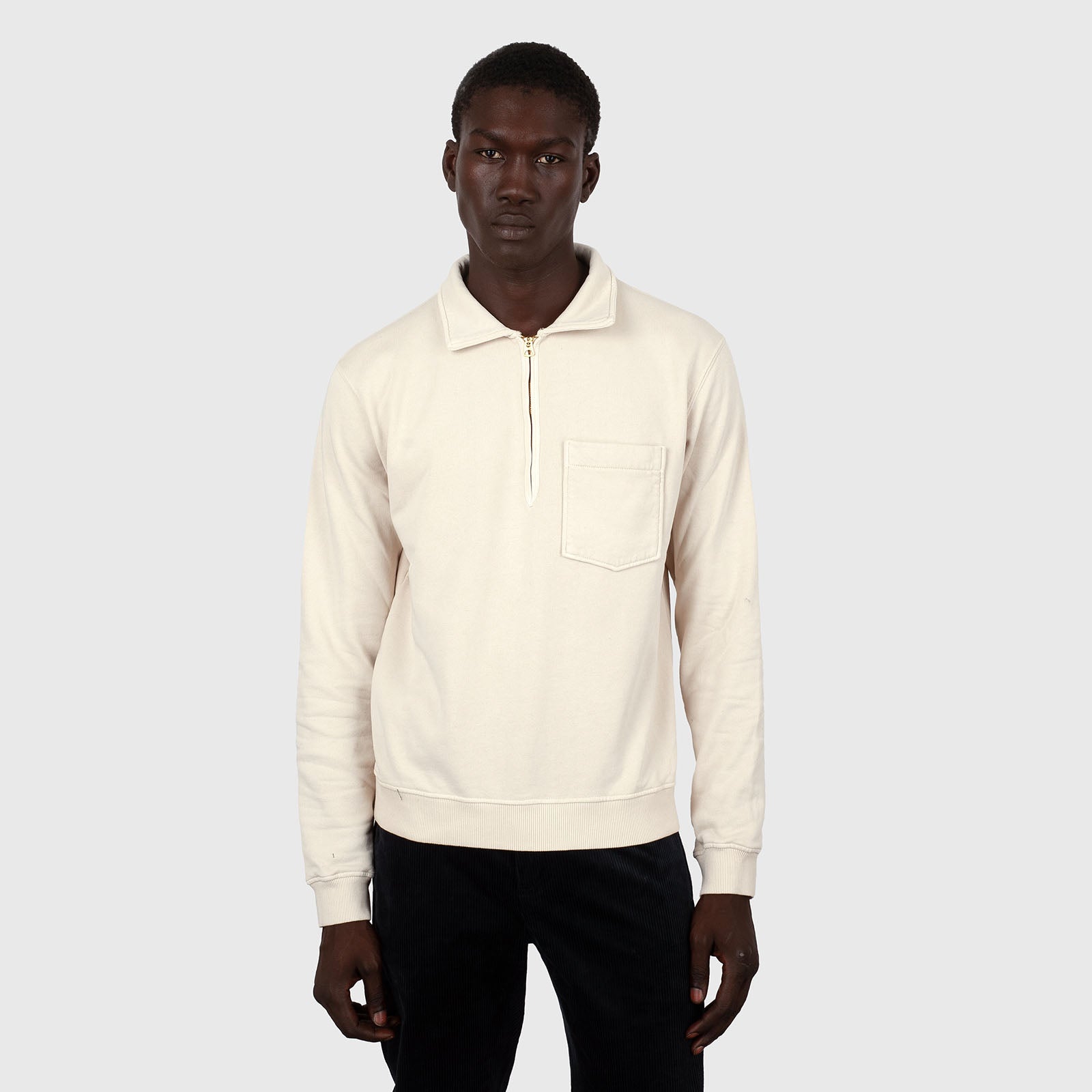 Fortela Felpa Yale Zip-up Taupe Uomo - 7