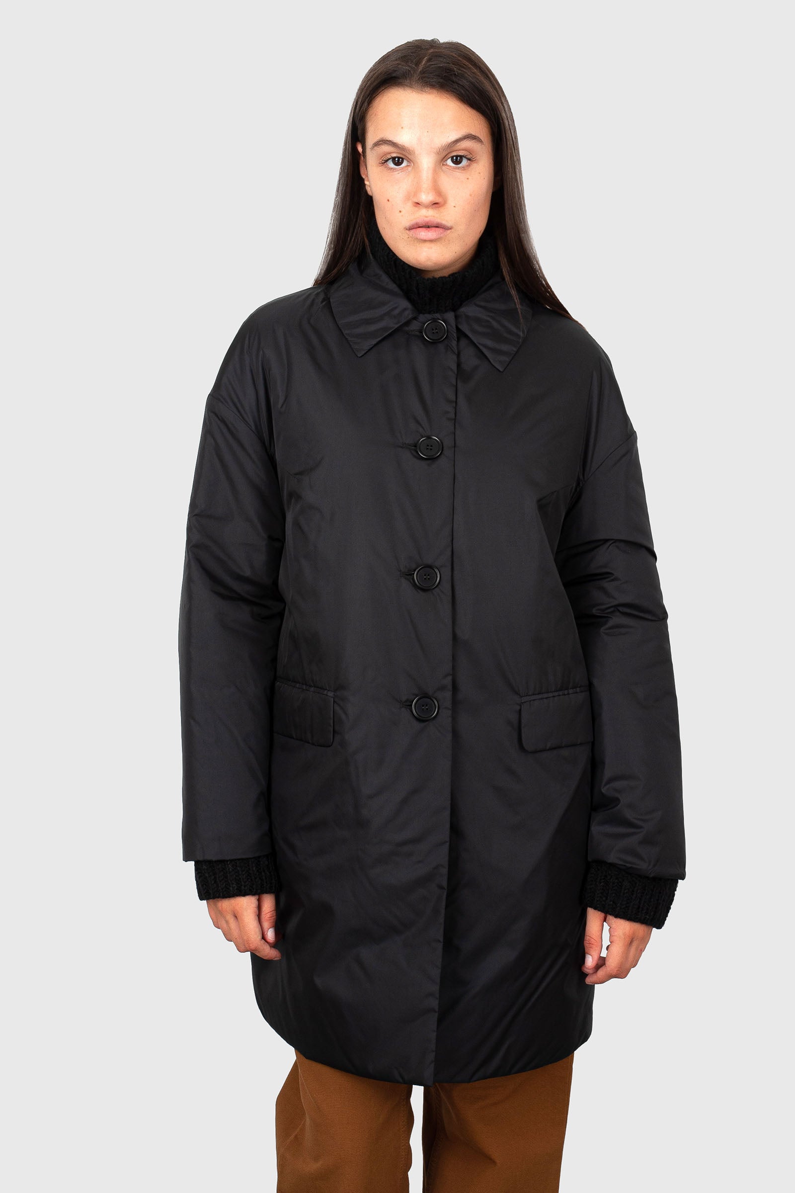 Aspesi Cappotto Teena Nero Donna - 1