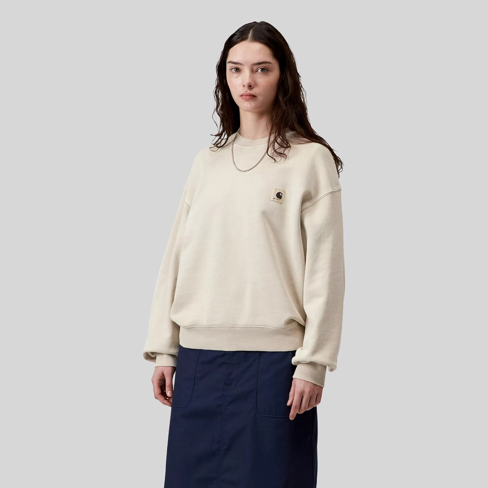 Carhartt Wip Felpa W' Nelson Gesso Donna - 4