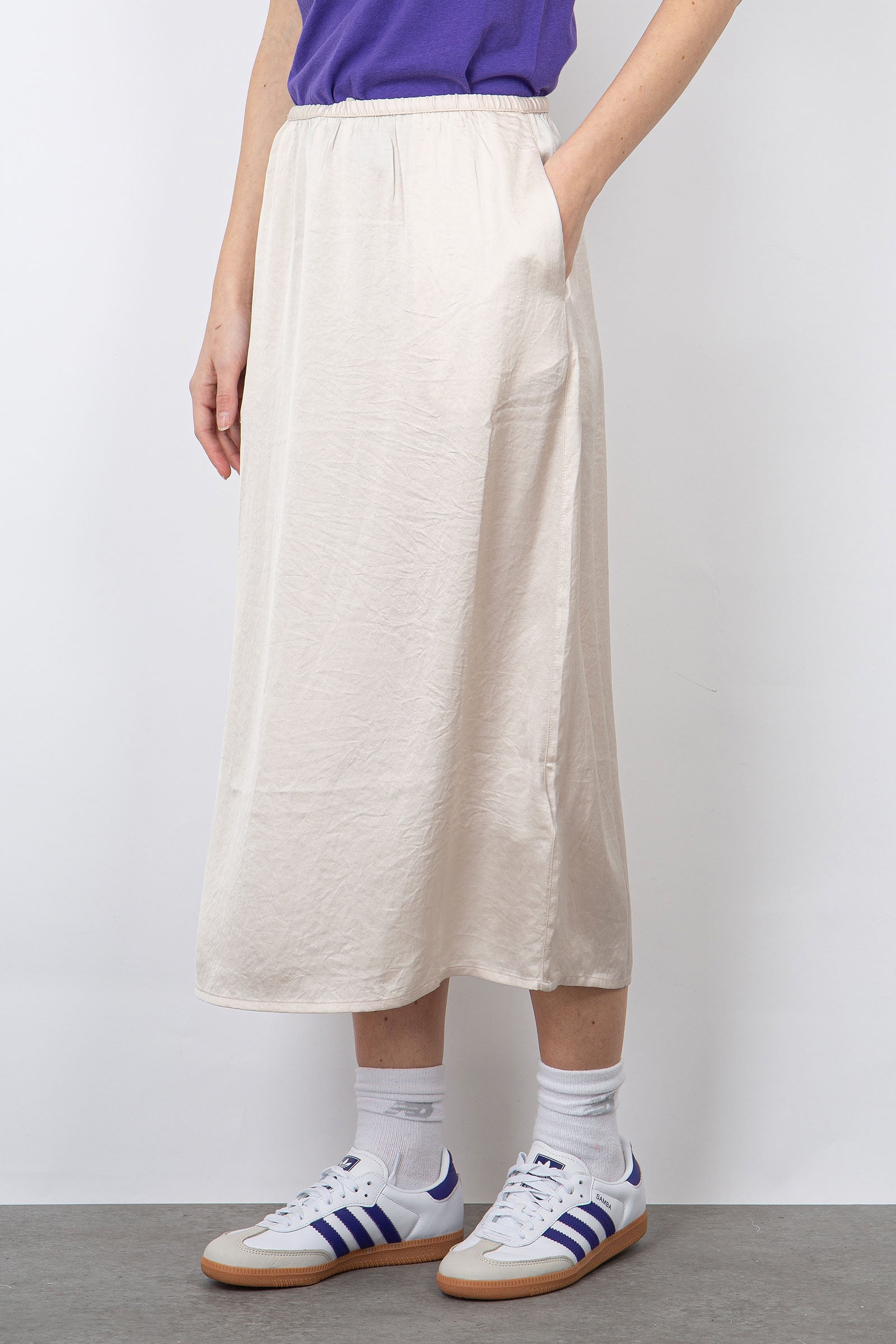American Vintage Widland Synthetic Skirt Ivory - 4