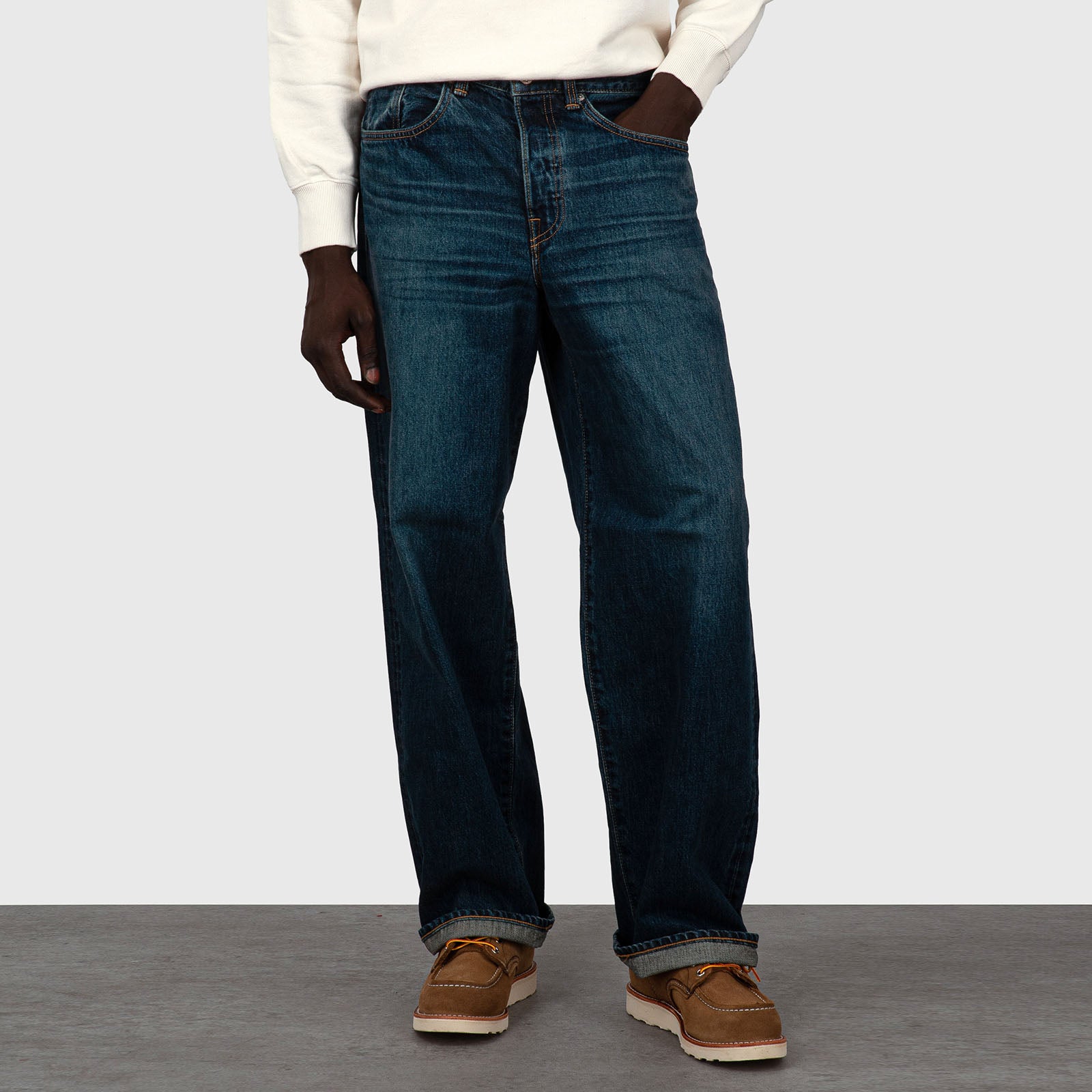 Edwin Jeans Wide Pant Blu Medio Uomo - 8