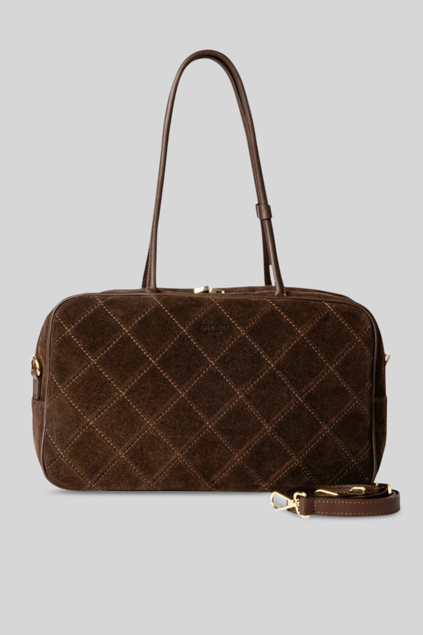 Avenue 67 Borsa Trunky Suede Trapuntata Testa Di Moro Donna - 2