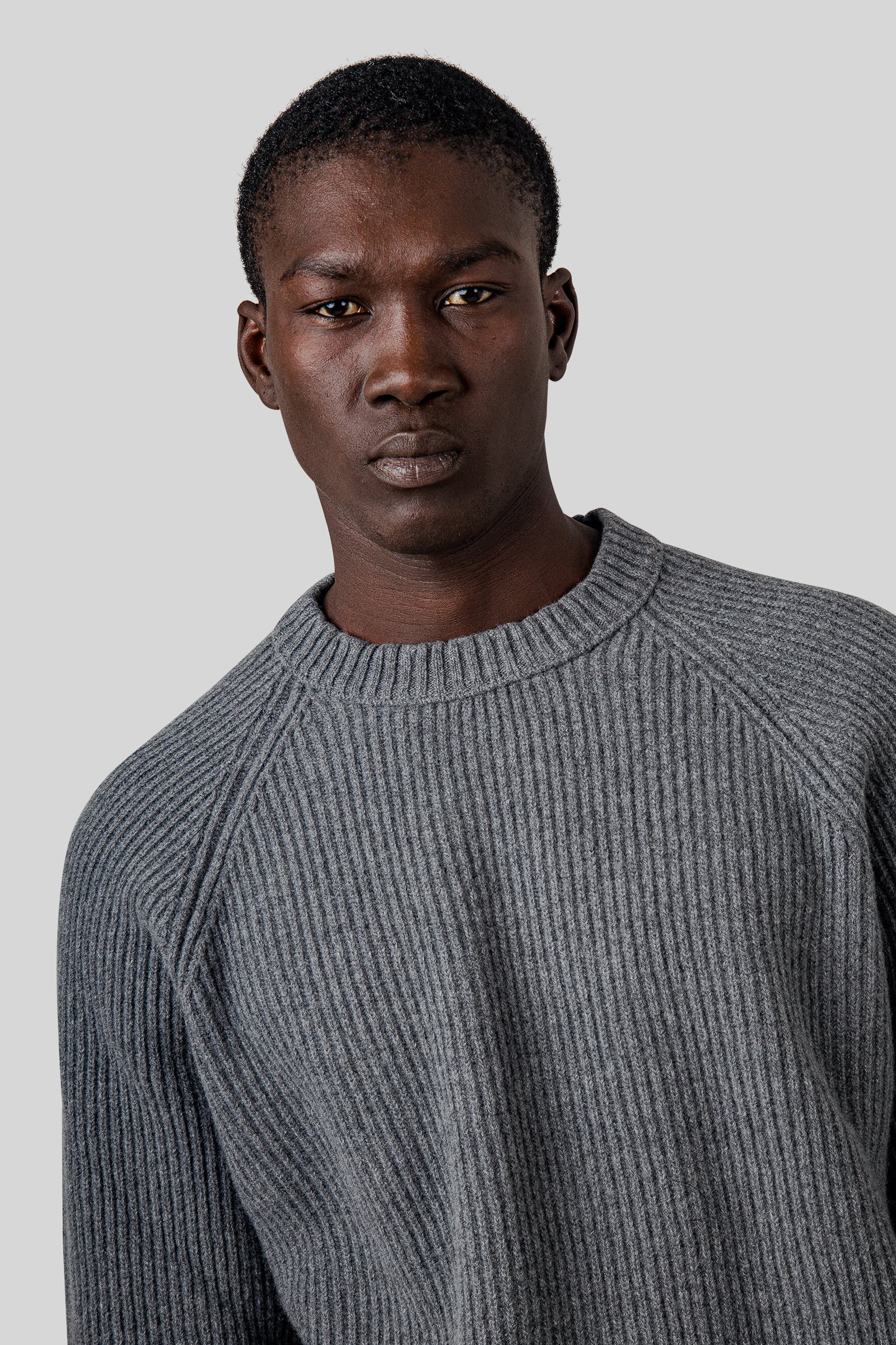 Filson Cascade Rib Crewneck Grigio Melange Uomo - 4