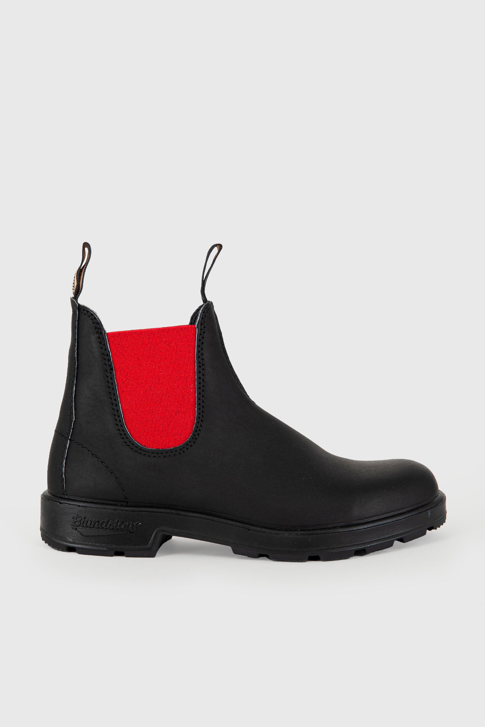 Blundstone Stivaletto Beatle 508 in Pelle Nero Rosso Donna