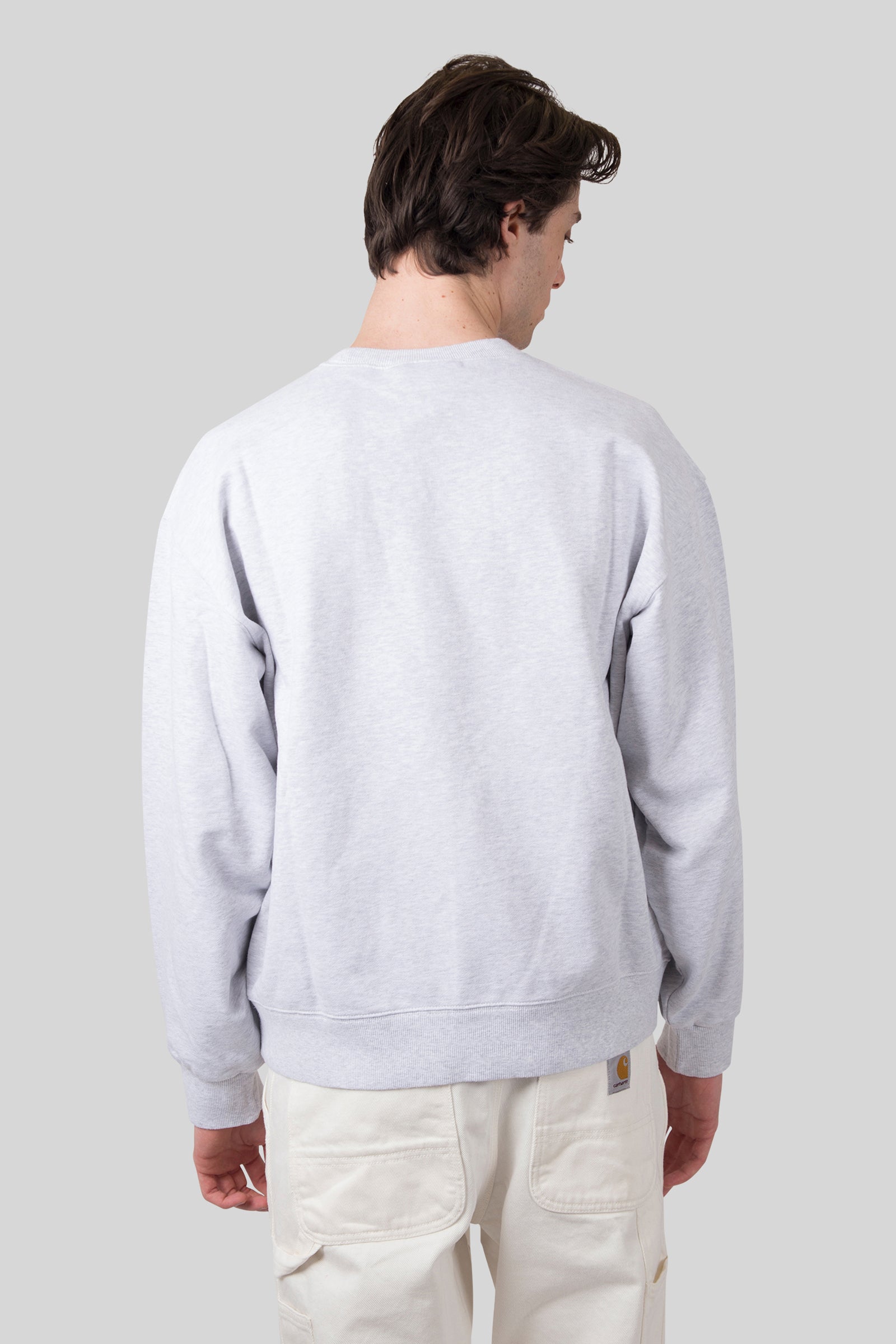 Carhartt Wip Felpa Wip Iii Grigio Chiaro Uomo - 3