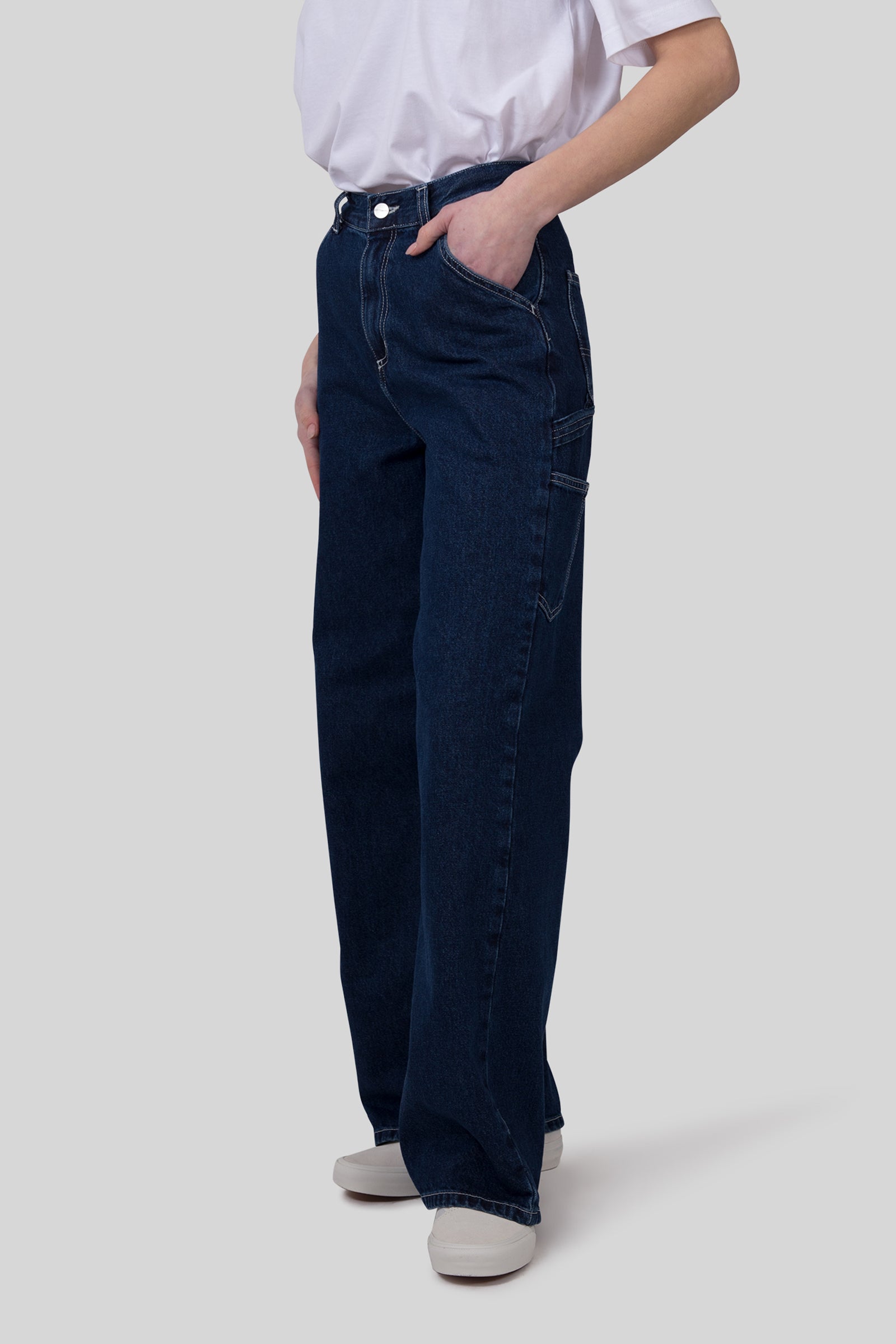 Carhartt Wip W' Jens Pant Blu Medio Donna - 3
