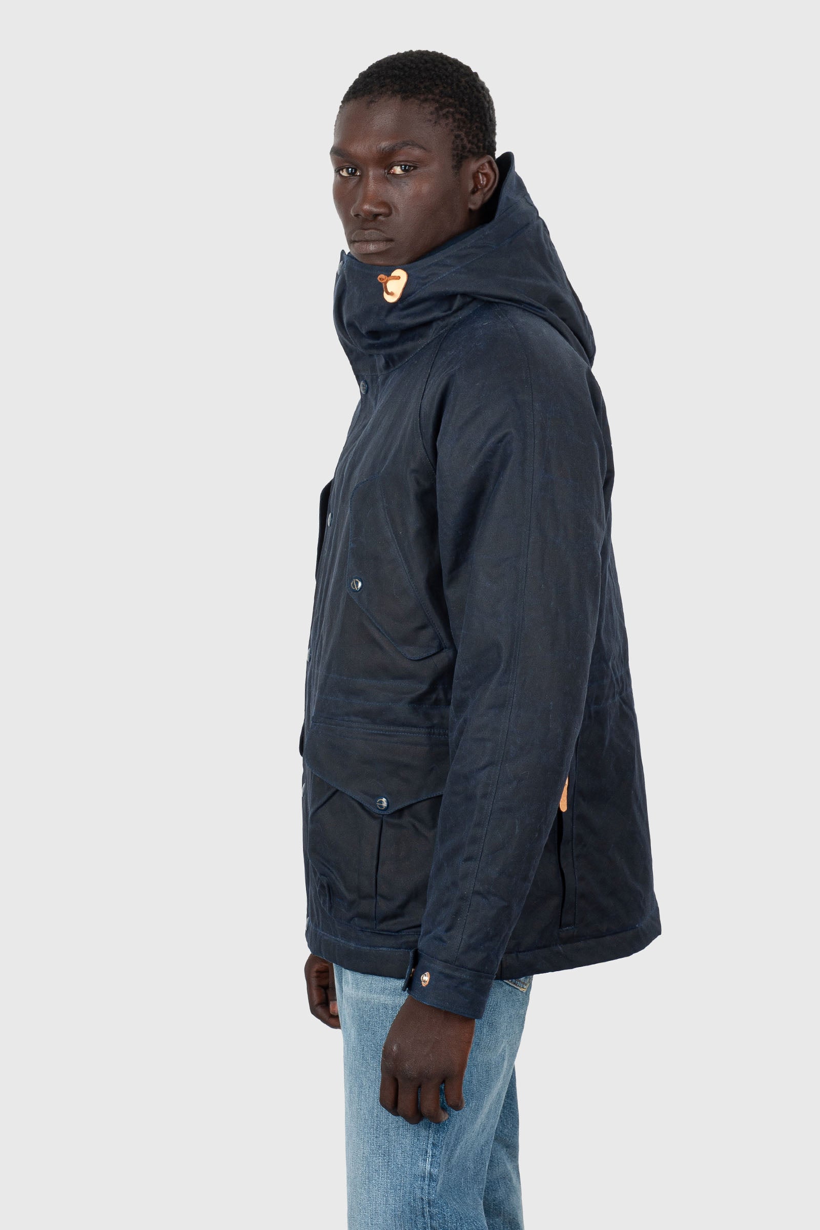 Manifattura Ceccarelli New Fisherman Parka Blu Navy Uomo - 3