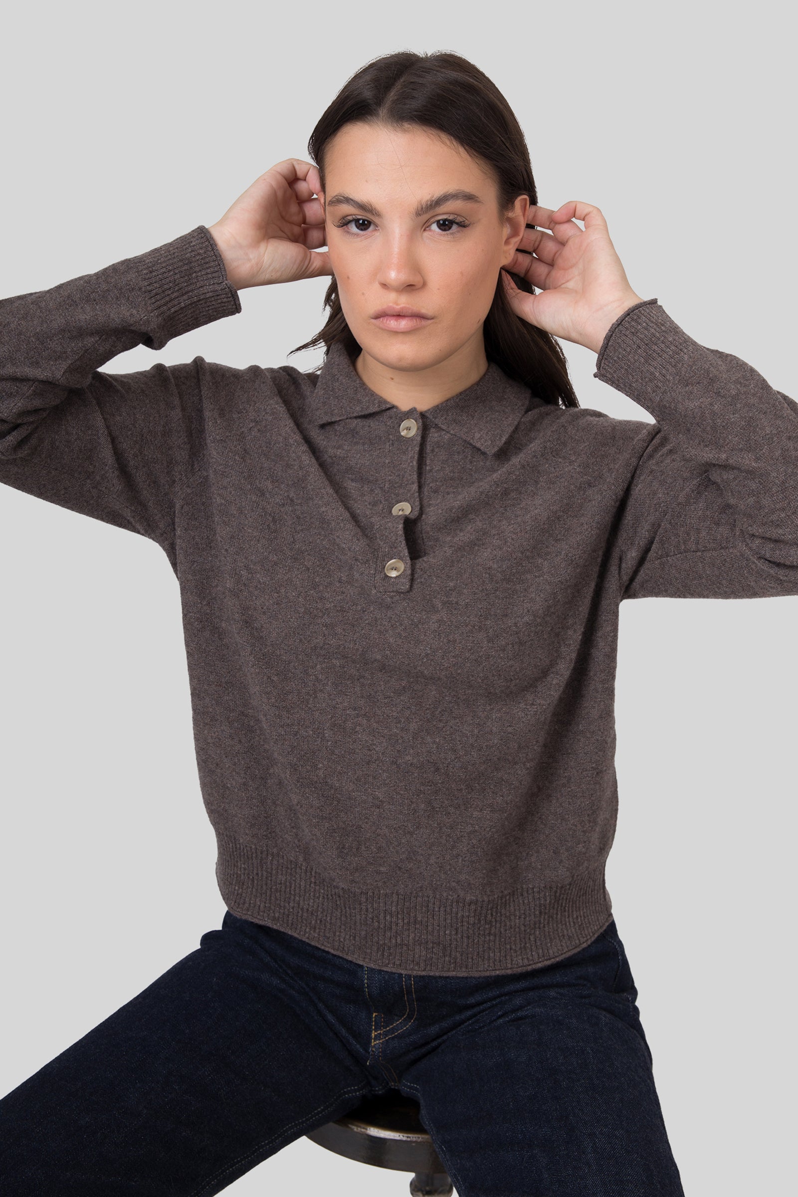 Absolut Cashmere Maglia Milla Taupe Donna - 1
