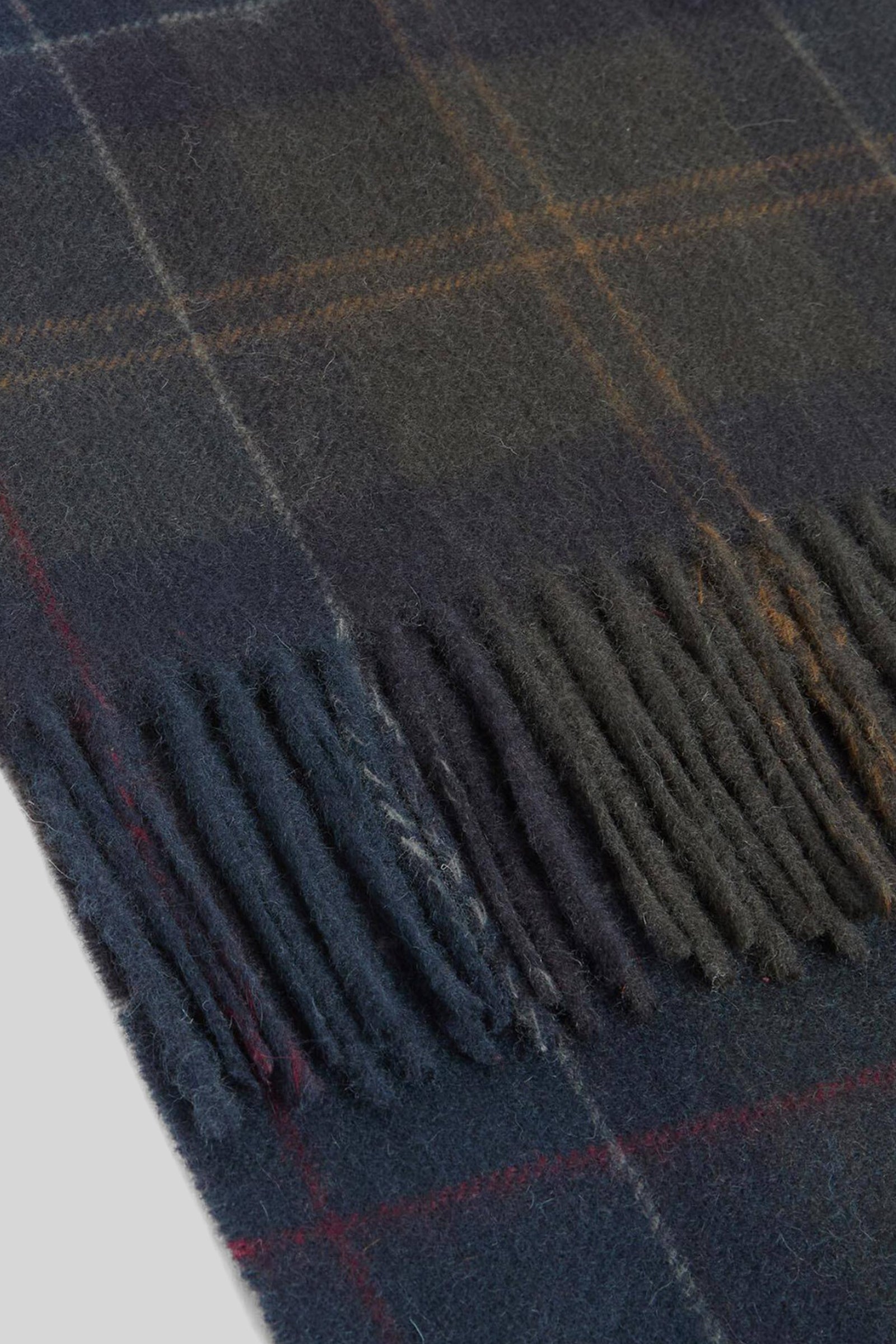Barbour Sciarpa Tartan Blu Unisex - 2