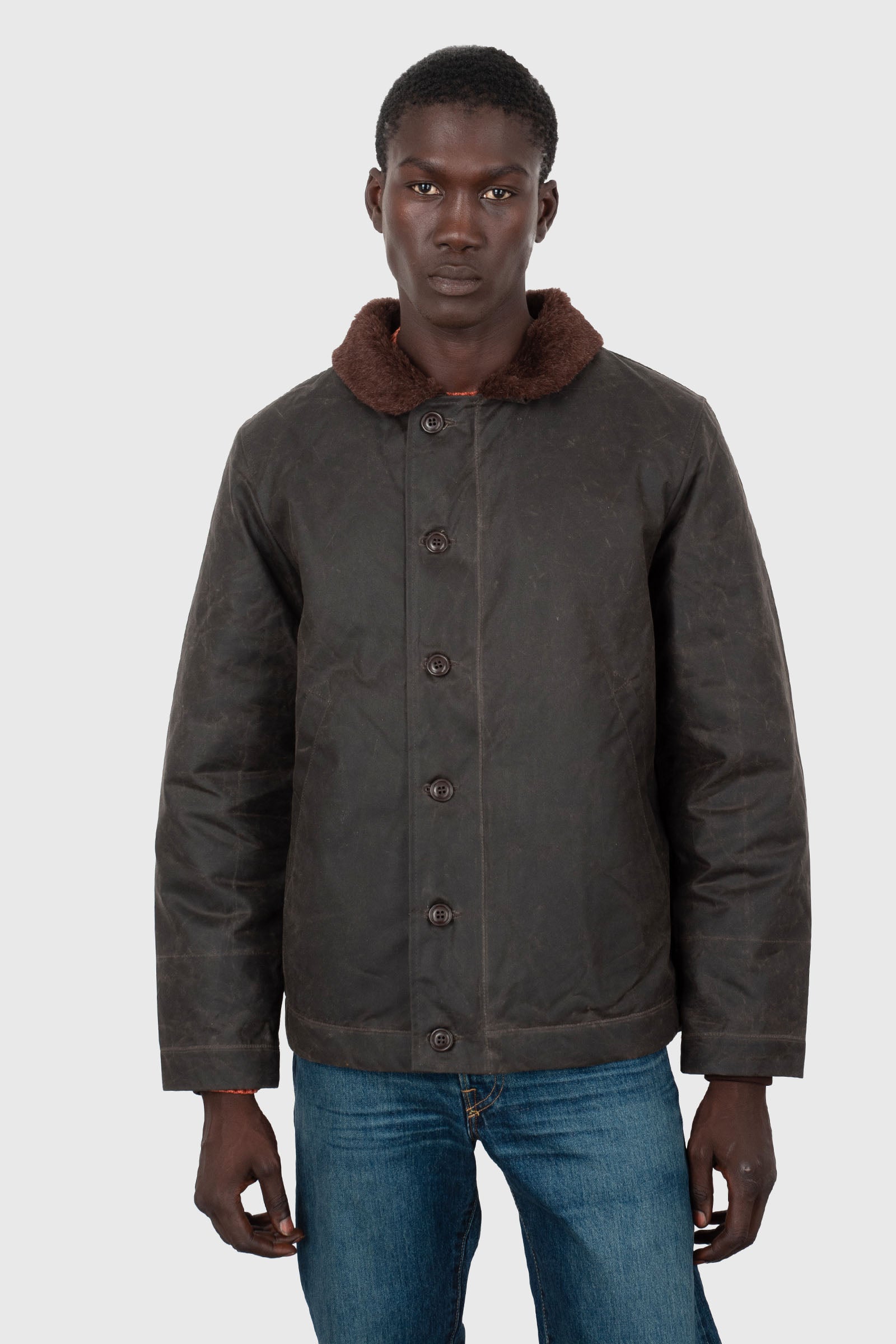 Manifattura Ceccarelli New Deck Jacket Cioccolato Uomo - 1