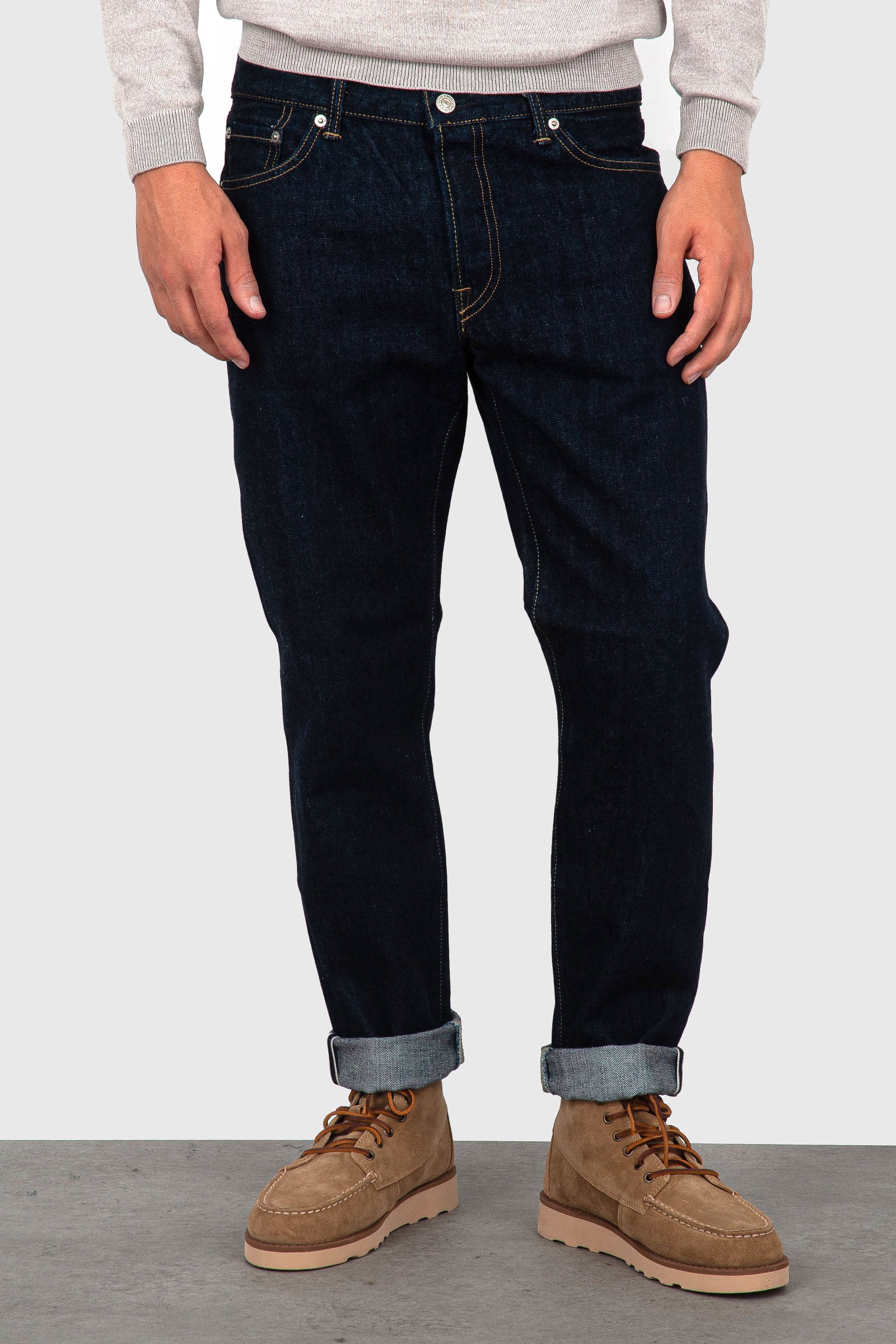 Edwin Jeans Regular Tapered Blu Scuro Uomo - 3