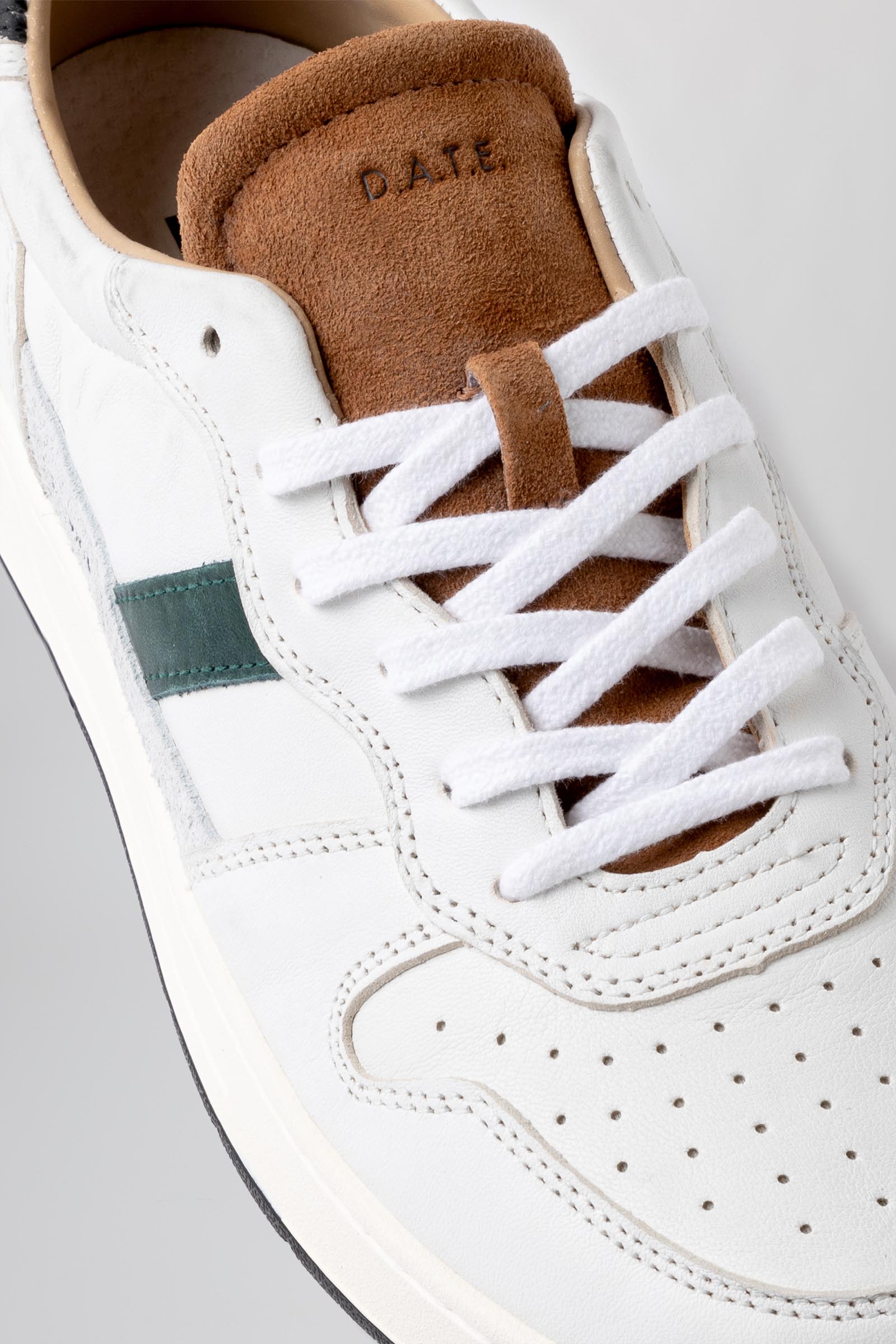 D.a.t.e. Sneaker Court 2.0 Vintage Bianco/Cuoio Uomo - 2