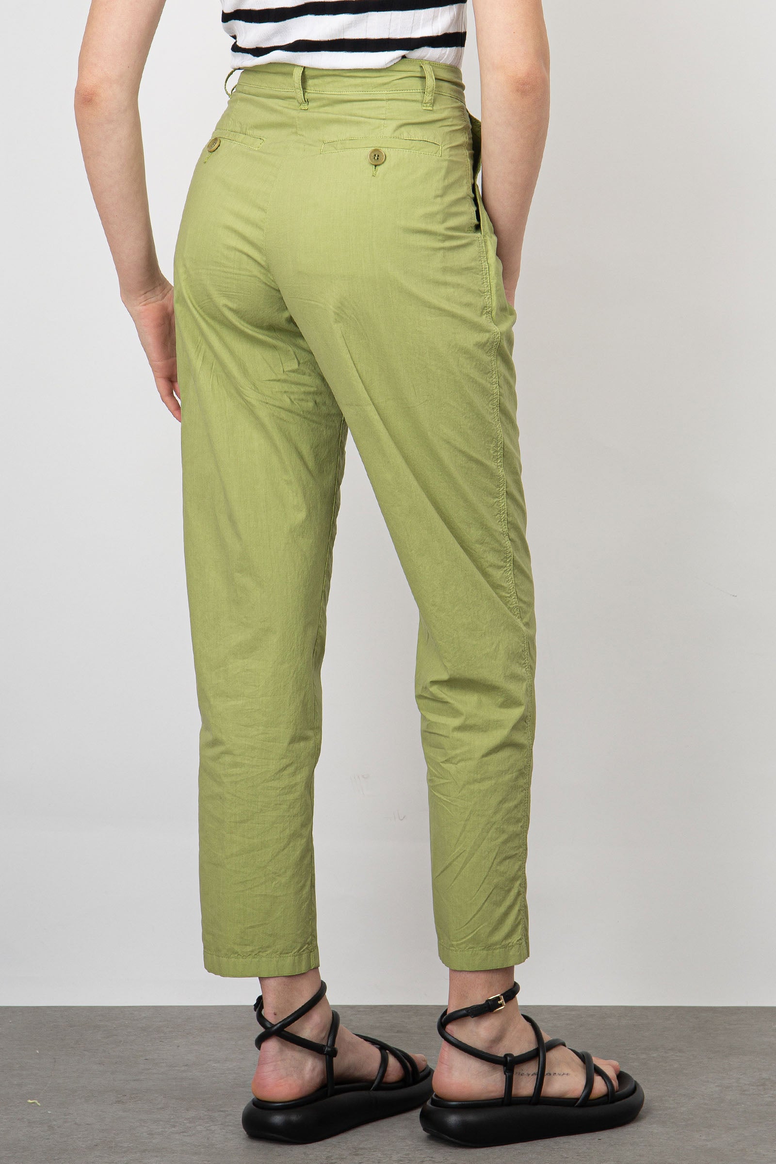 Aspesi Green Cotton Chino Pants - 3