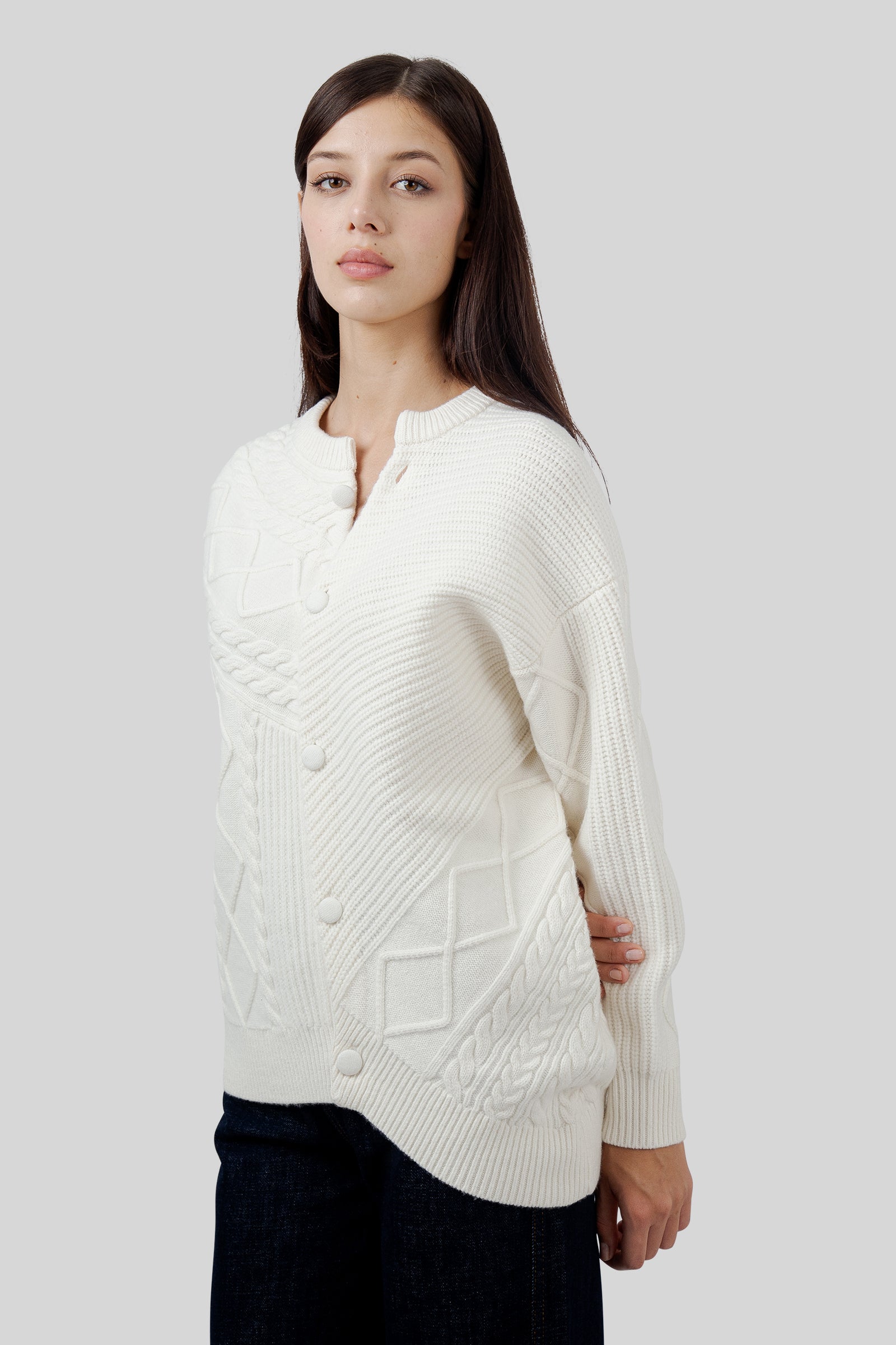 Semicouture Cardigan Malvina Burro Donna - 3