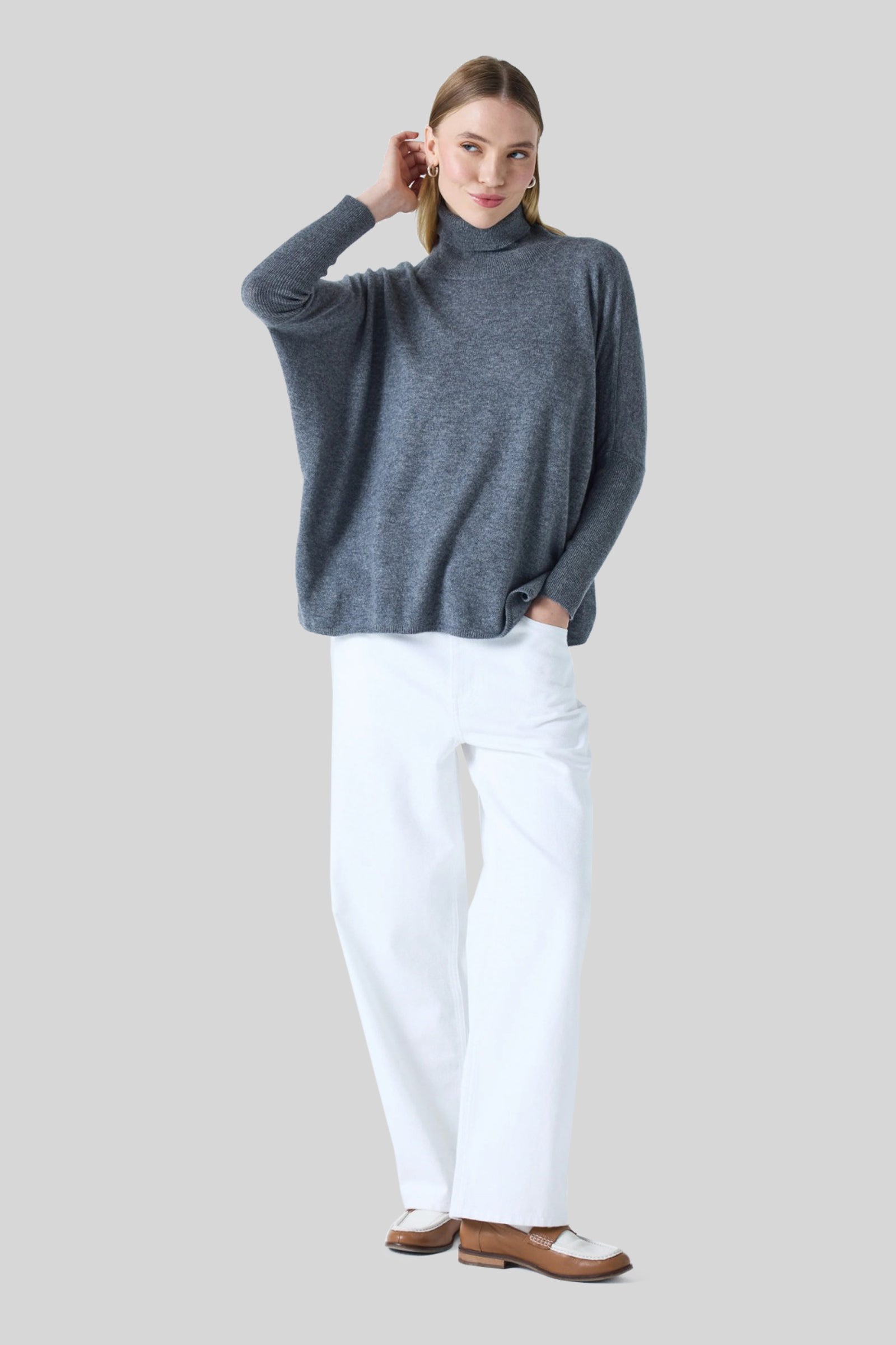 Absolut Cashmere Maglia Clara Grigio Donna - 2