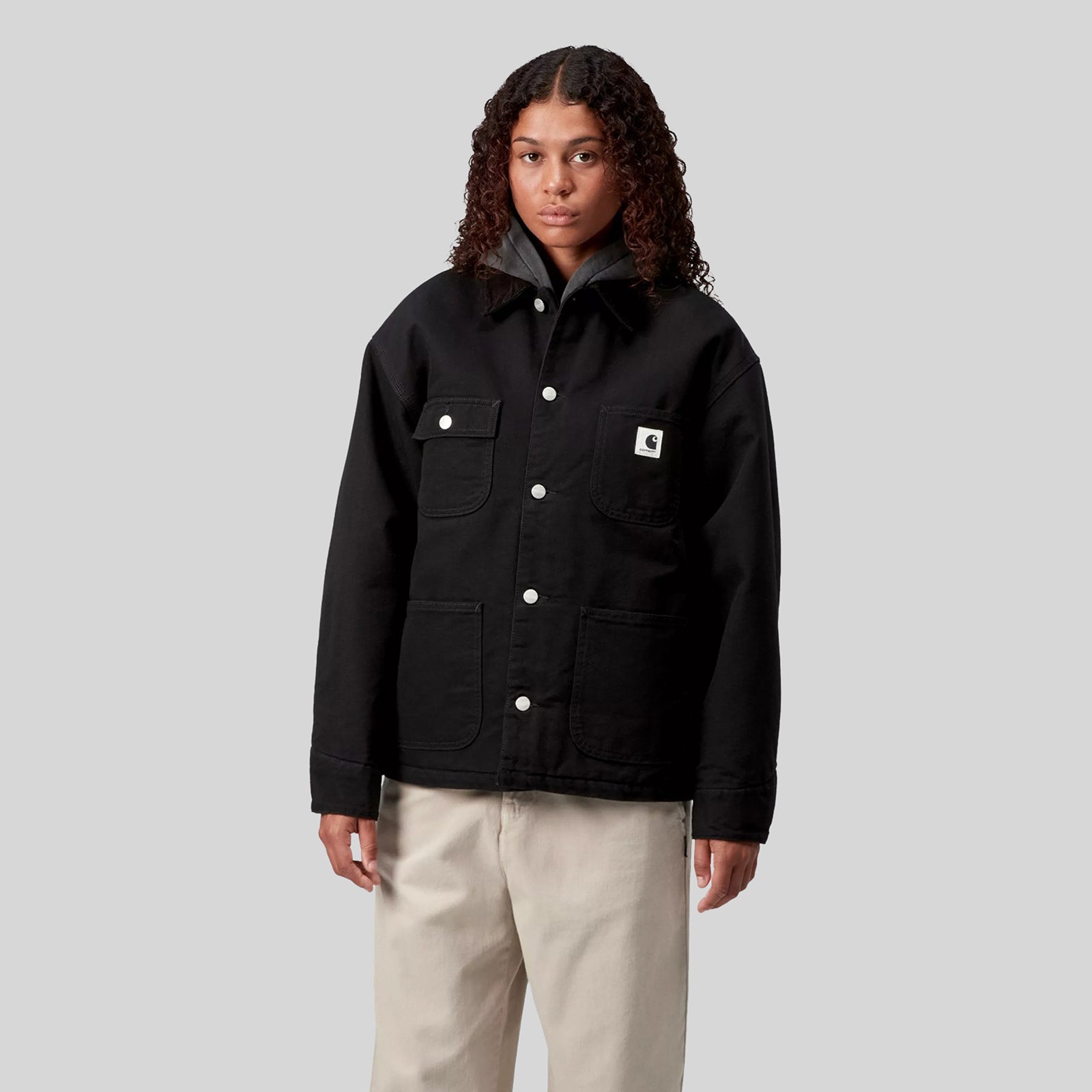 Carhartt Wip W' Og Michigan Coat Nero Donna - 4