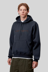 Carhartt Wip Hooded Carhartt Sweatshirt Blu Scuro Uomo carhartt wip